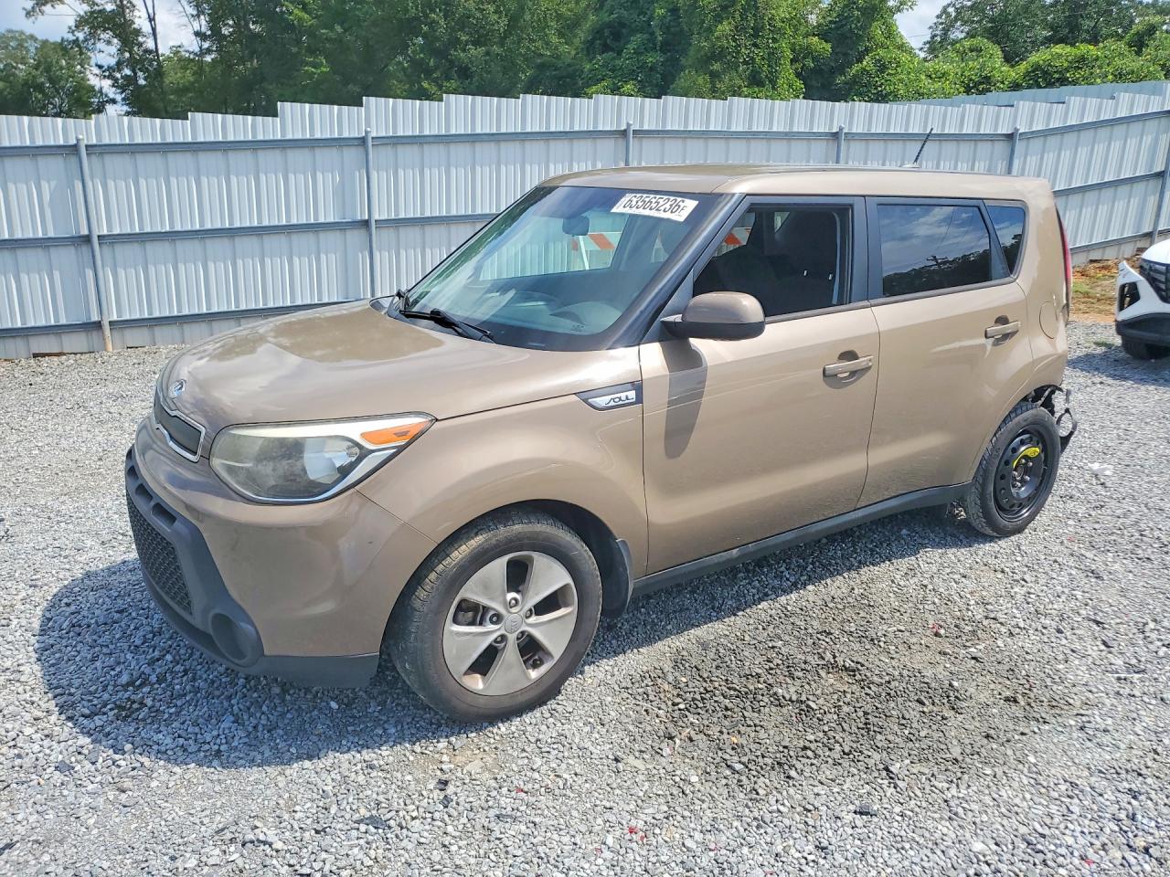 2015 Kia Soul Base Tan vin: KNDJN2A27F7219250