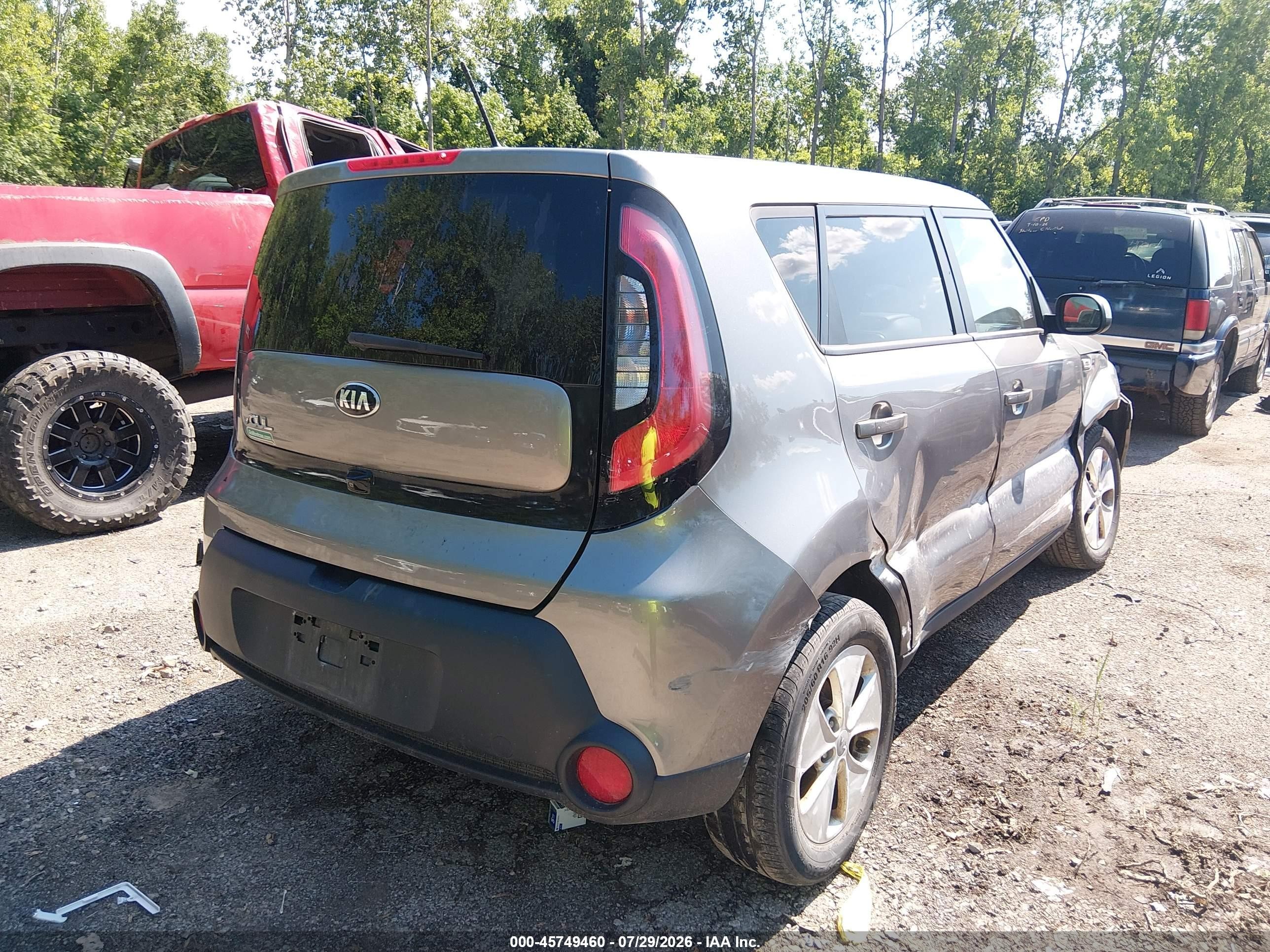 2015 Kia Soul   Gray vin: KNDJN2A27F7221838