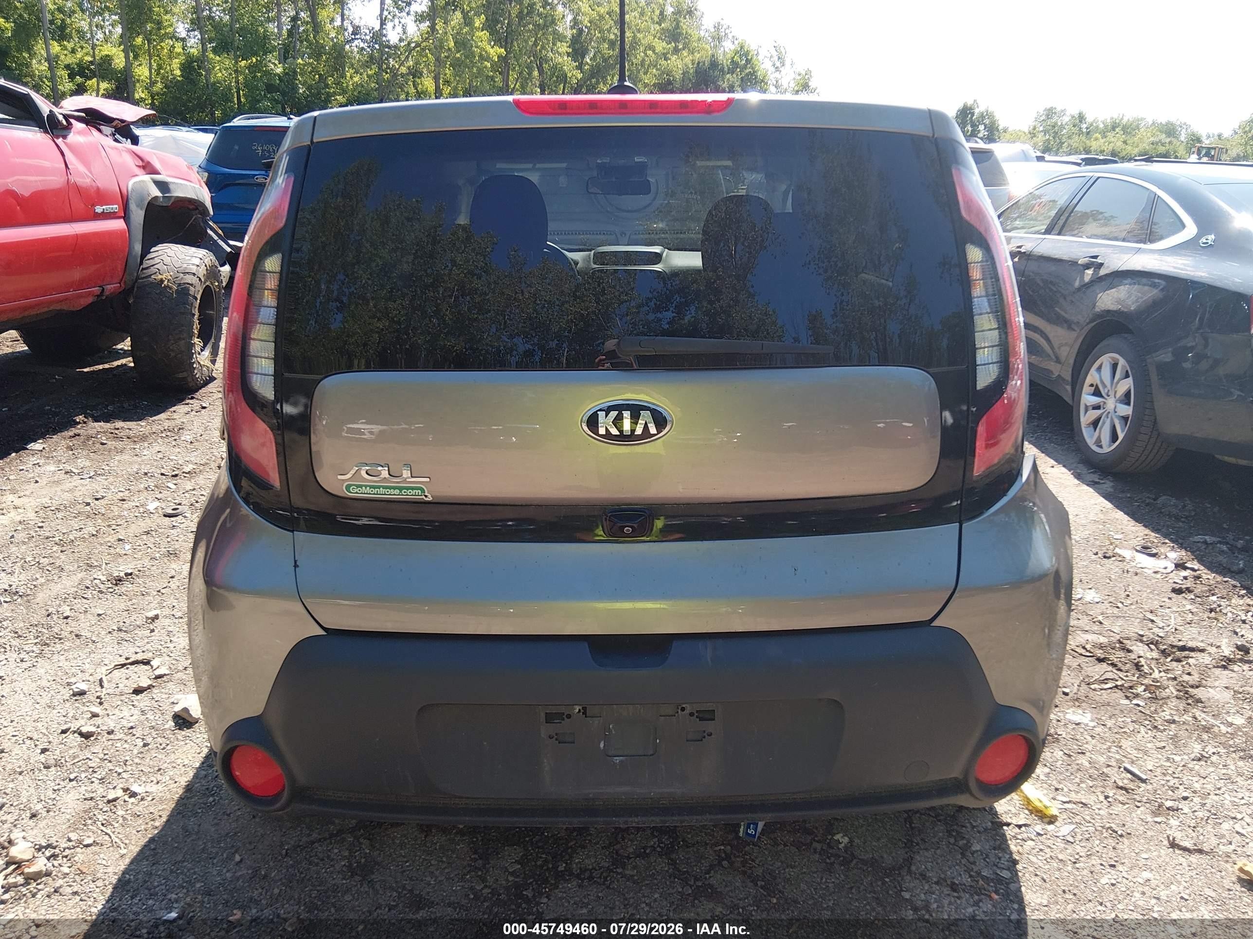 2015 Kia Soul   Gray vin: KNDJN2A27F7221838