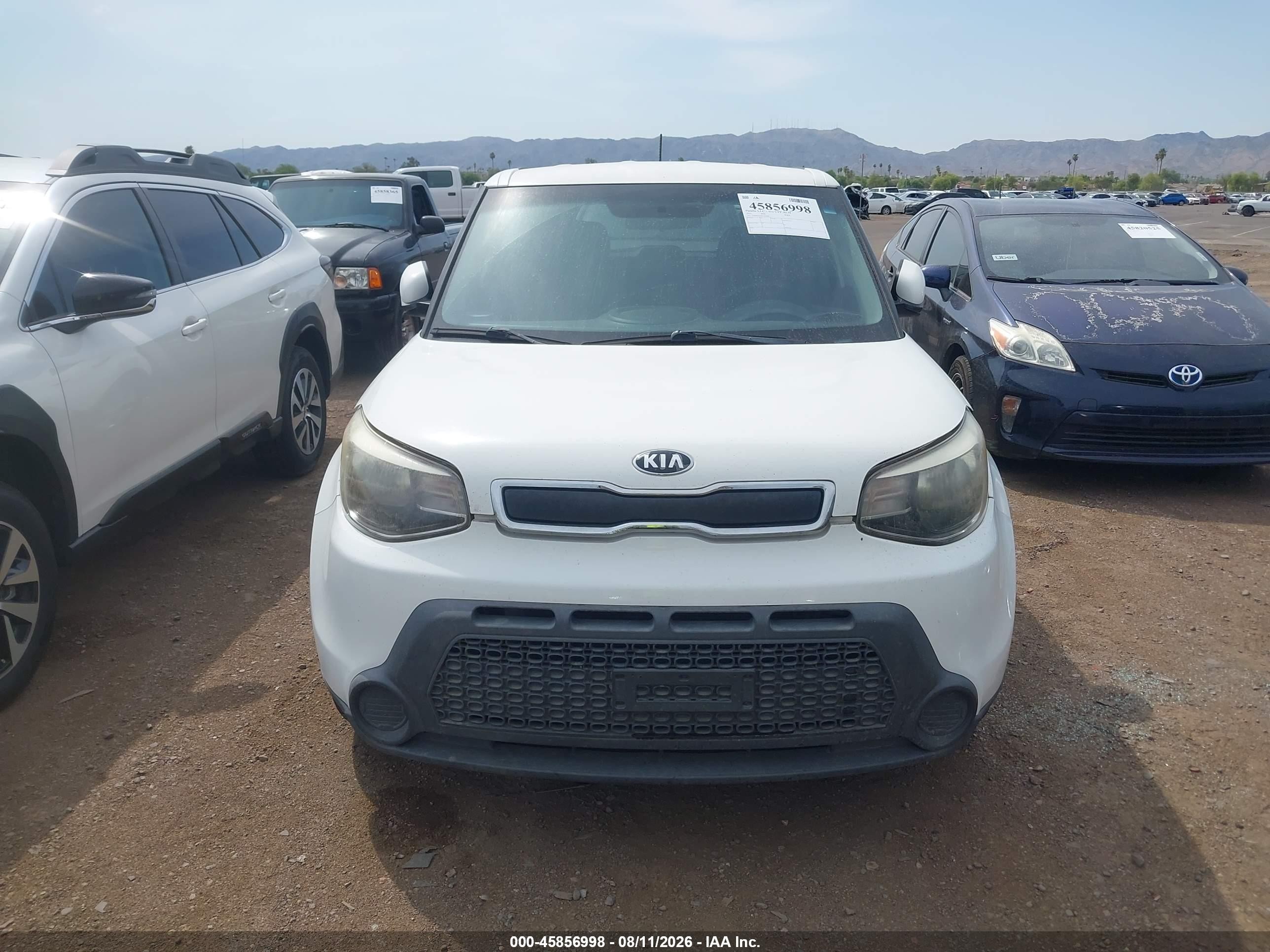 2015 Kia Soul   White vin: KNDJN2A27F7226800