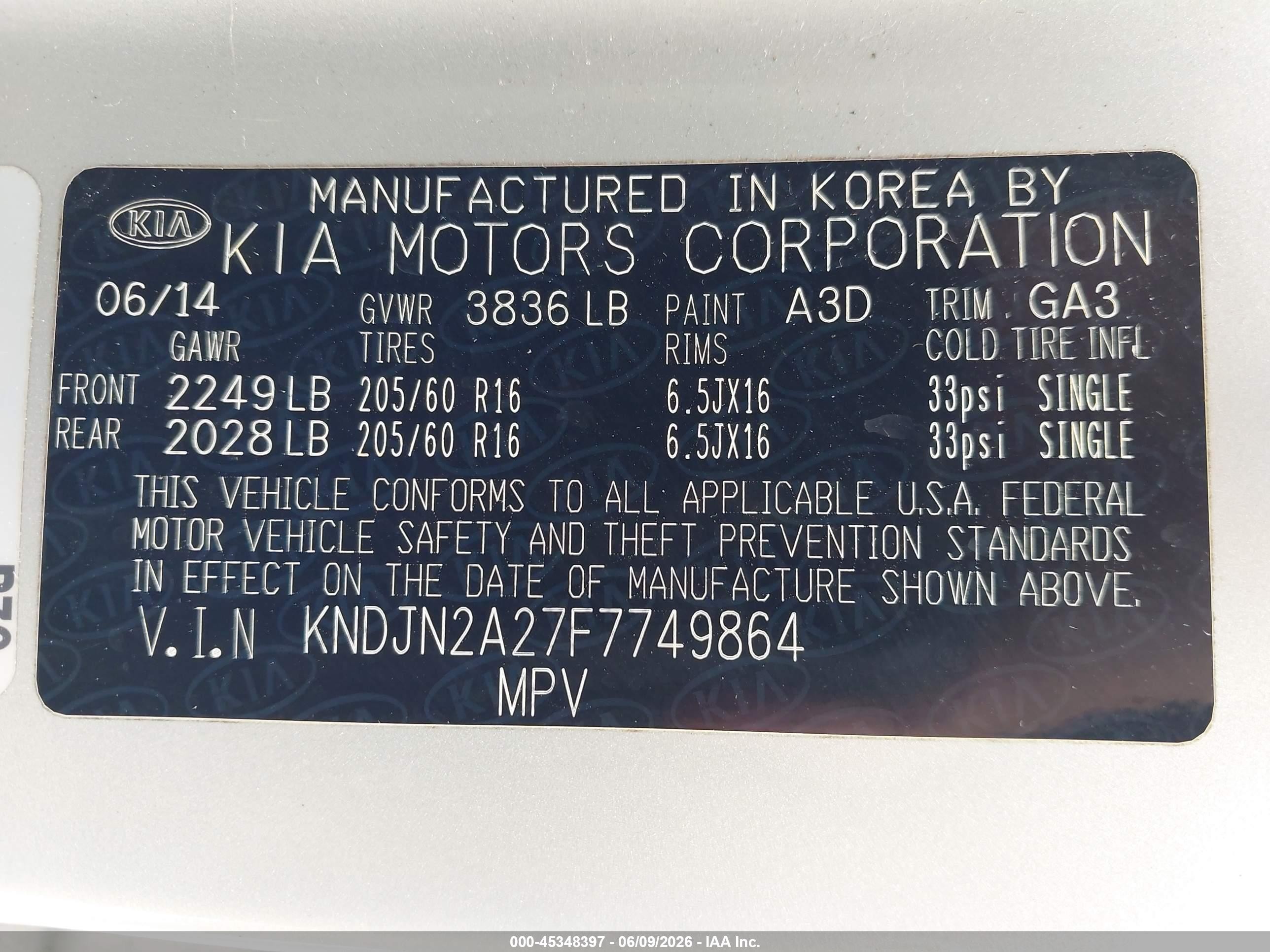 2015 Kia Soul   Silver vin: KNDJN2A27F7749864