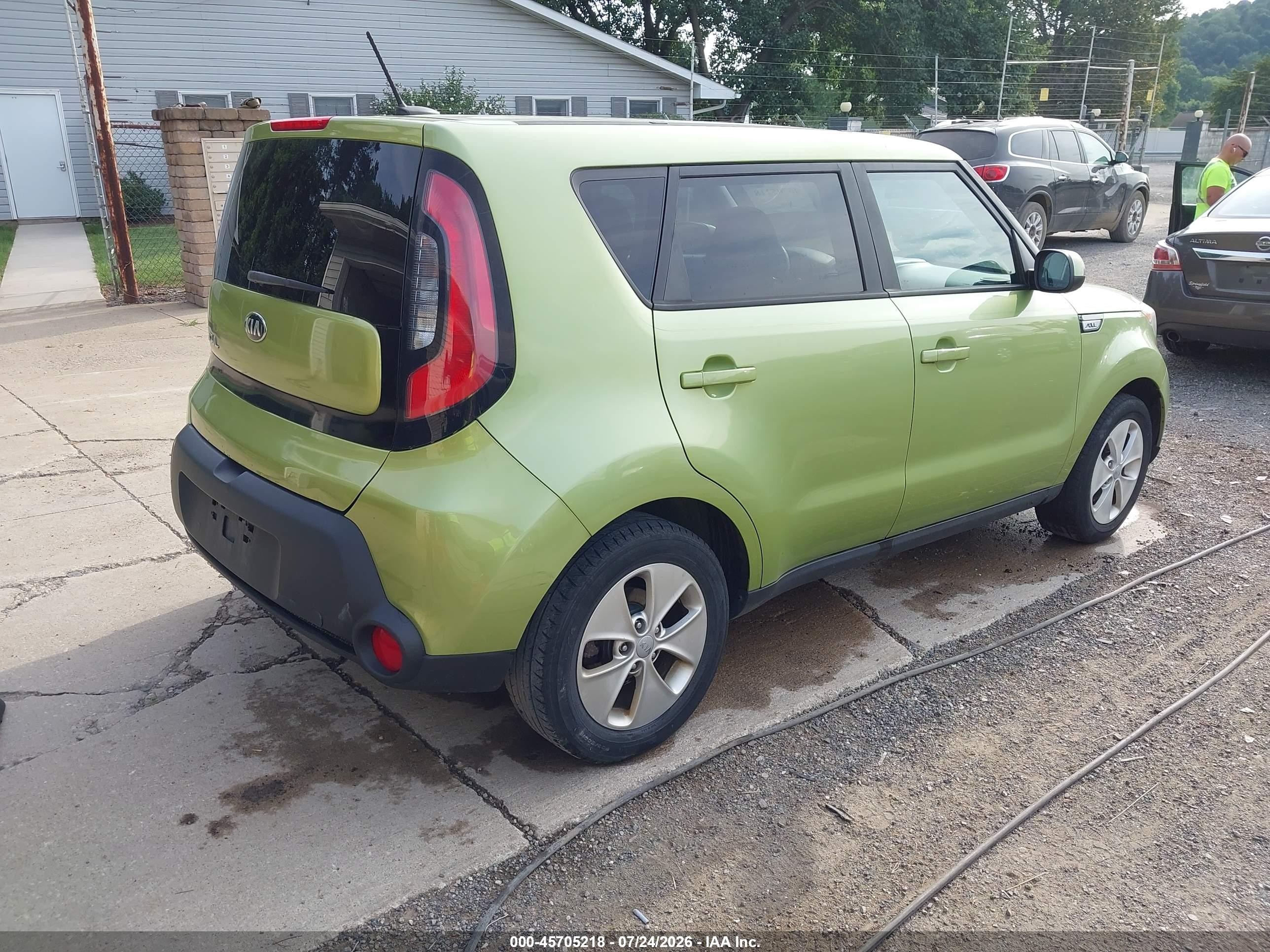 2015 Kia Soul   Green vin: KNDJN2A27F7755843