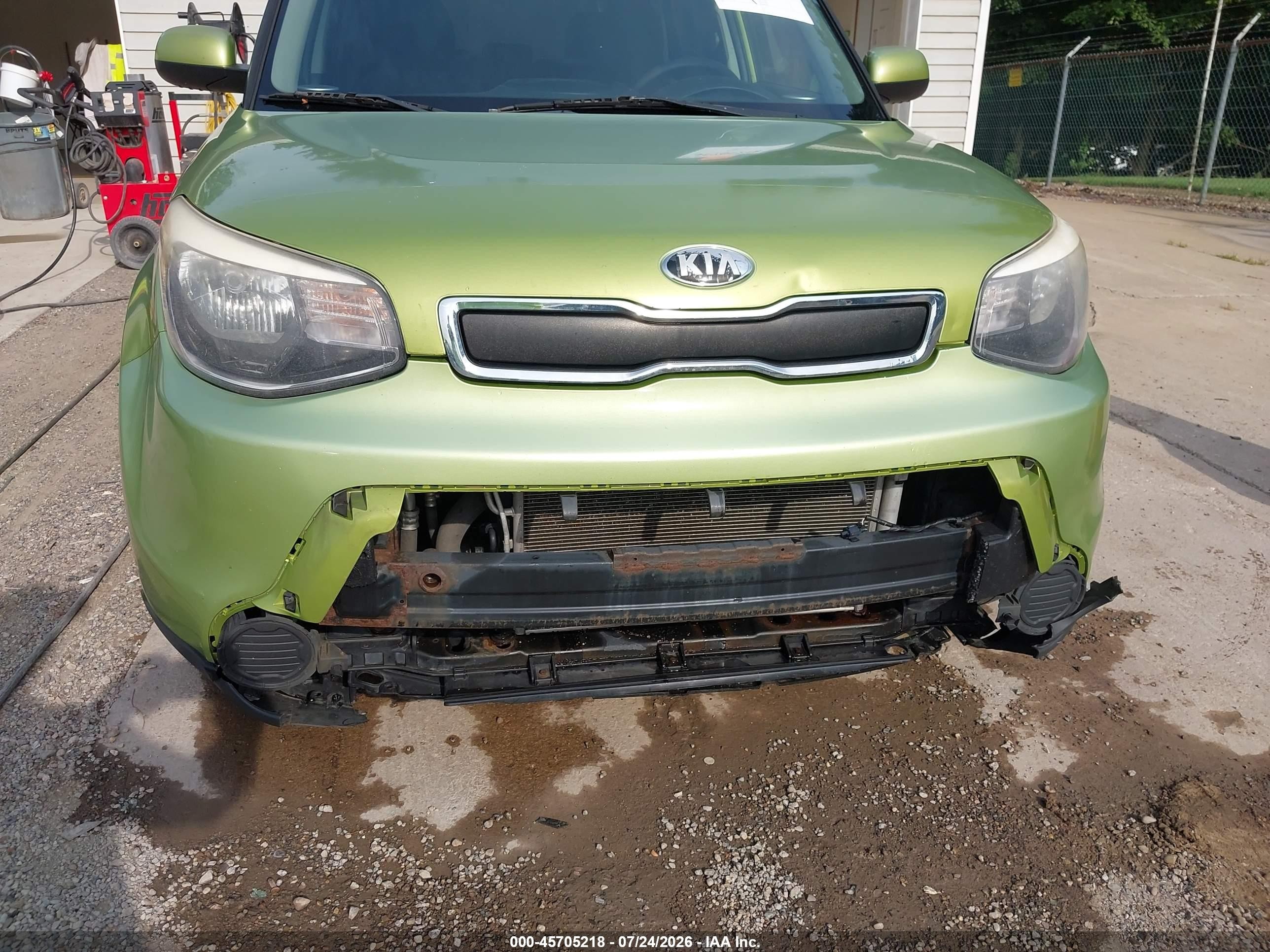 2015 Kia Soul   Green vin: KNDJN2A27F7755843