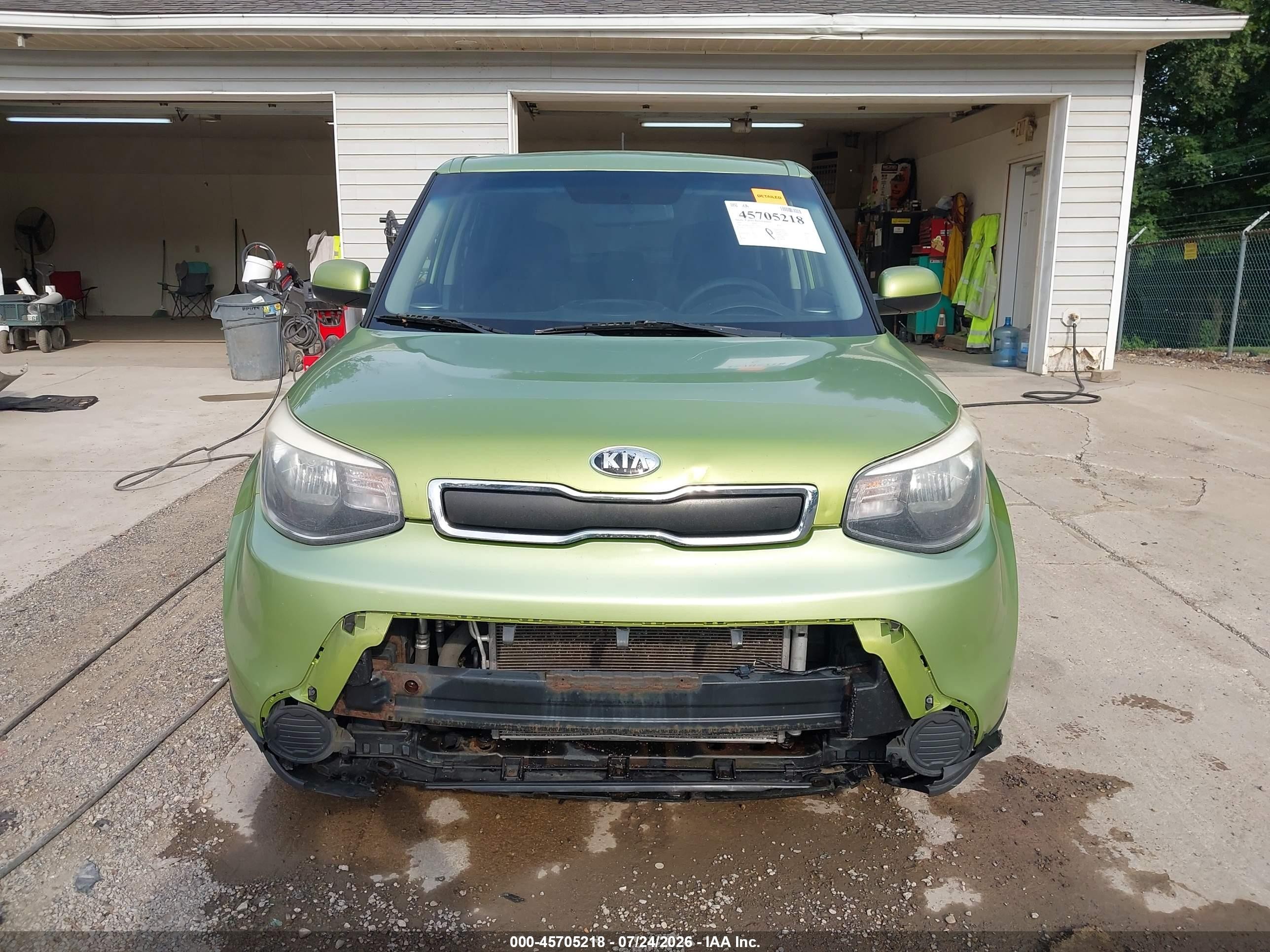 2015 Kia Soul   Green vin: KNDJN2A27F7755843