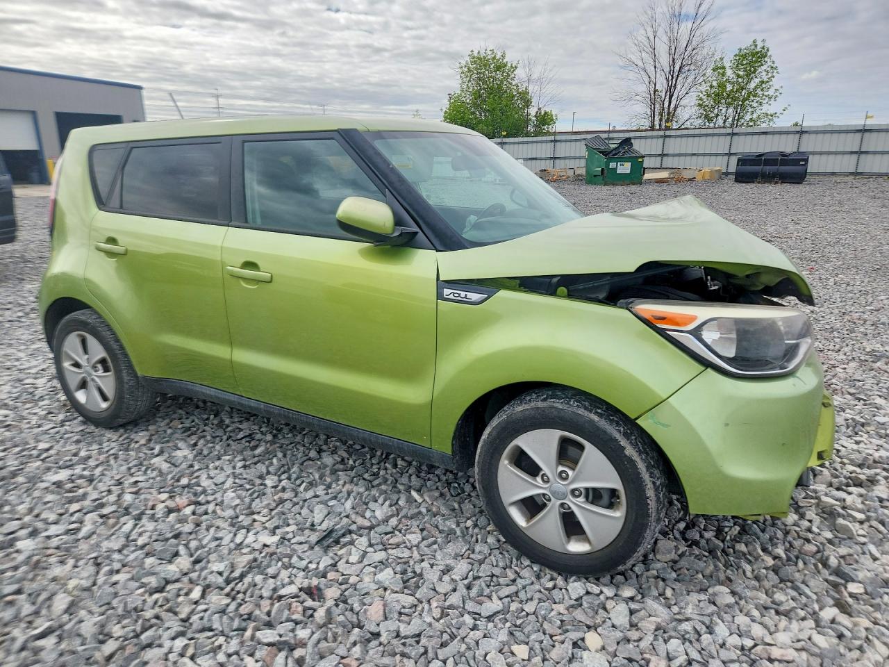 2015 Kia Soul Base Зеленый vin: KNDJN2A27F7764042