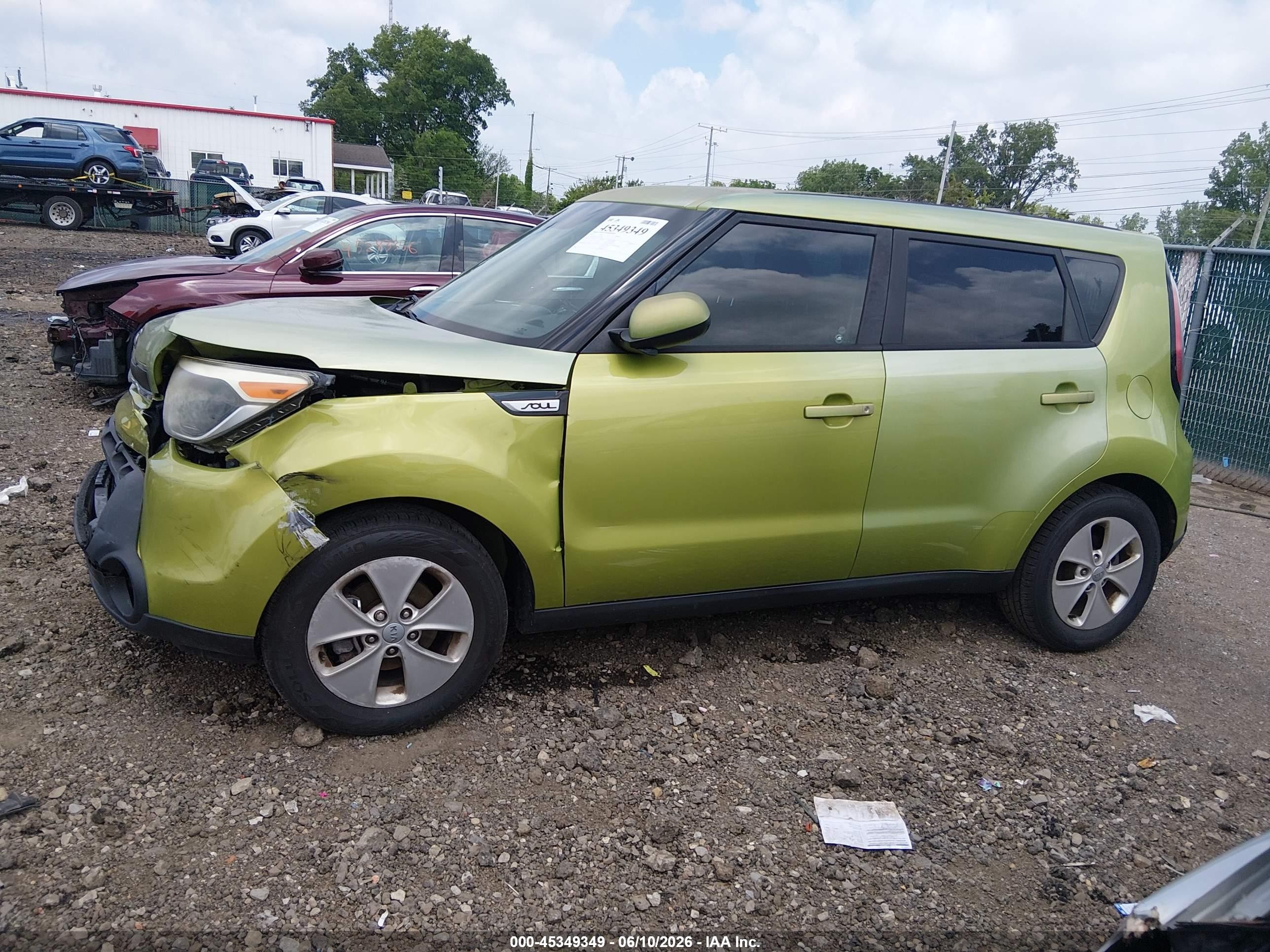 2015 Kia Soul   Green vin: KNDJN2A27F7776093