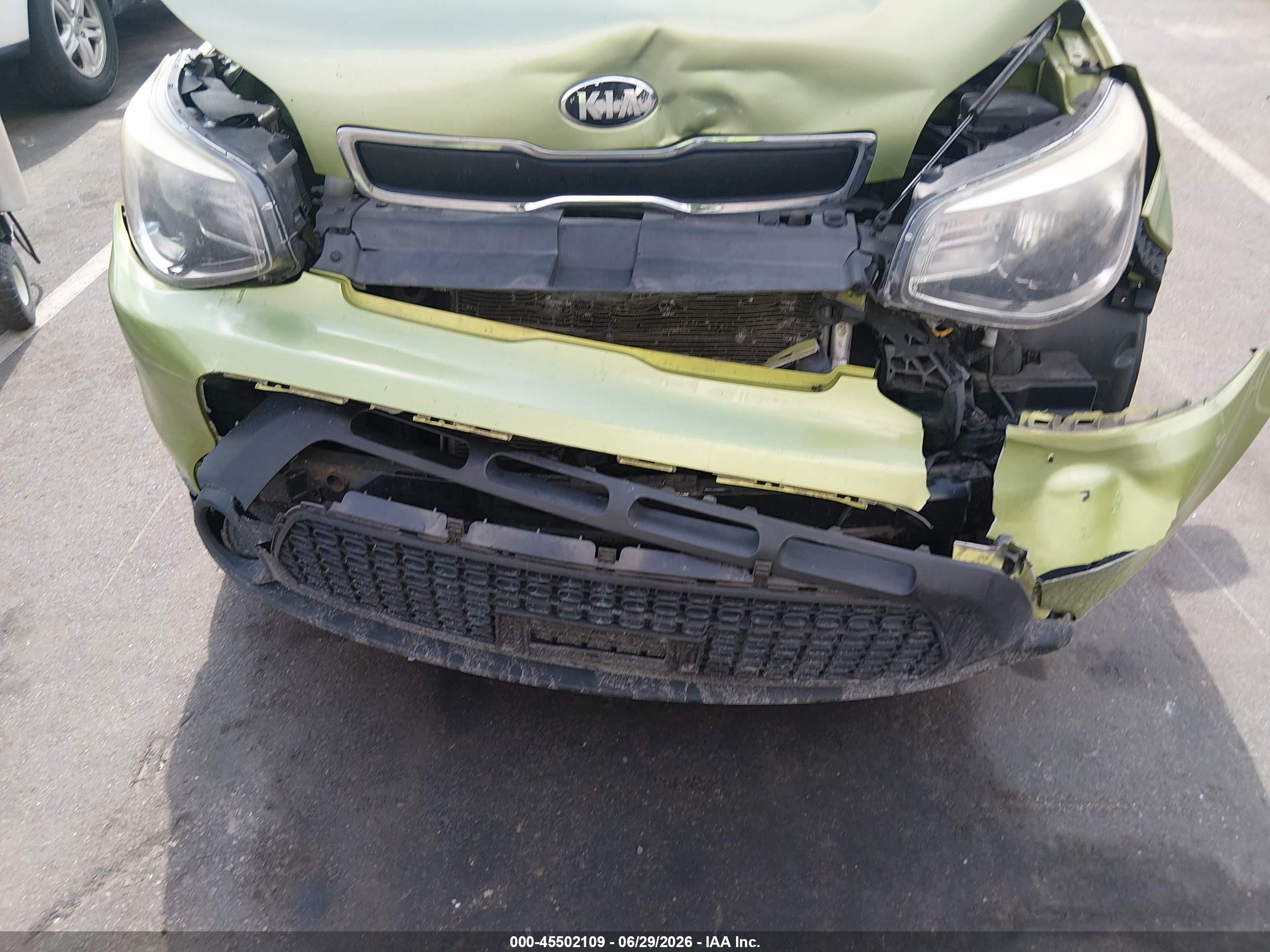 2015 Kia Soul   Green vin: KNDJN2A27F7777941