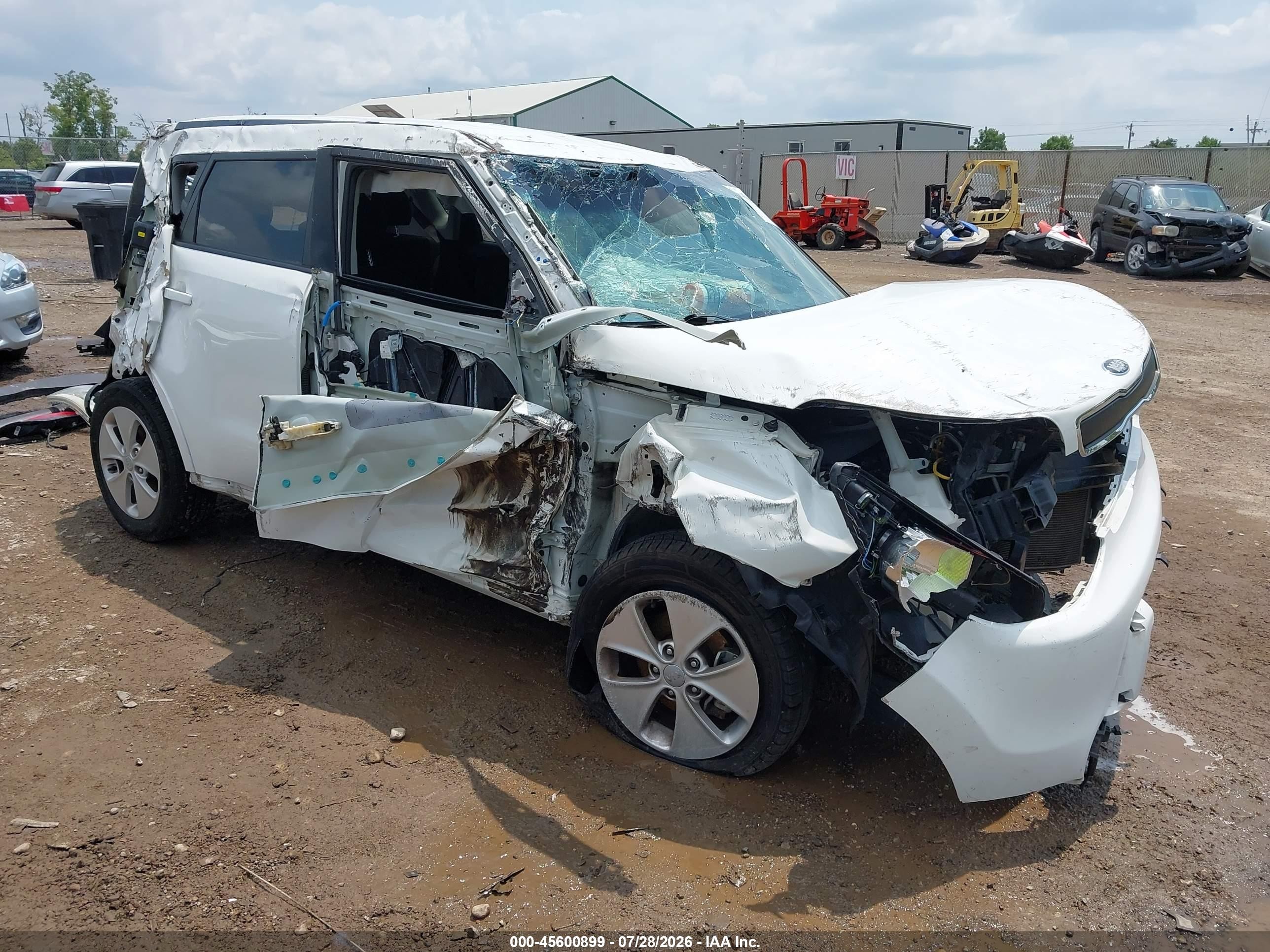 2015 Kia Soul   Белый vin: KNDJN2A27F7779169