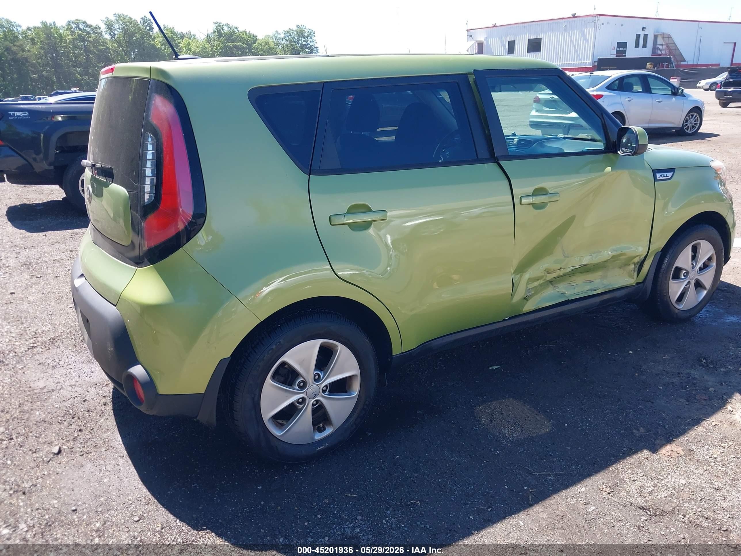 2015 Kia Soul Green vin: KNDJN2A27F7785750