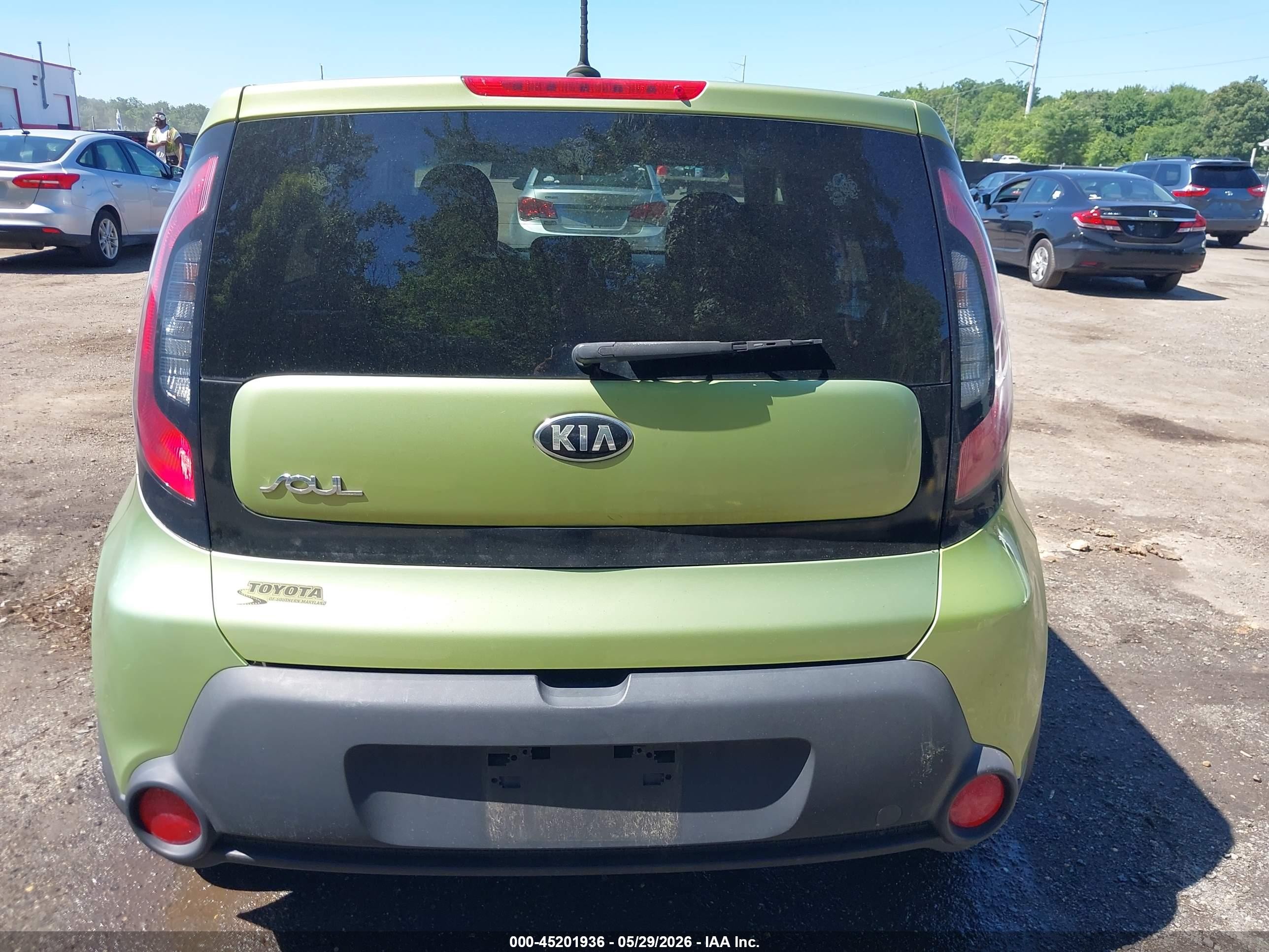 2015 Kia Soul Green vin: KNDJN2A27F7785750