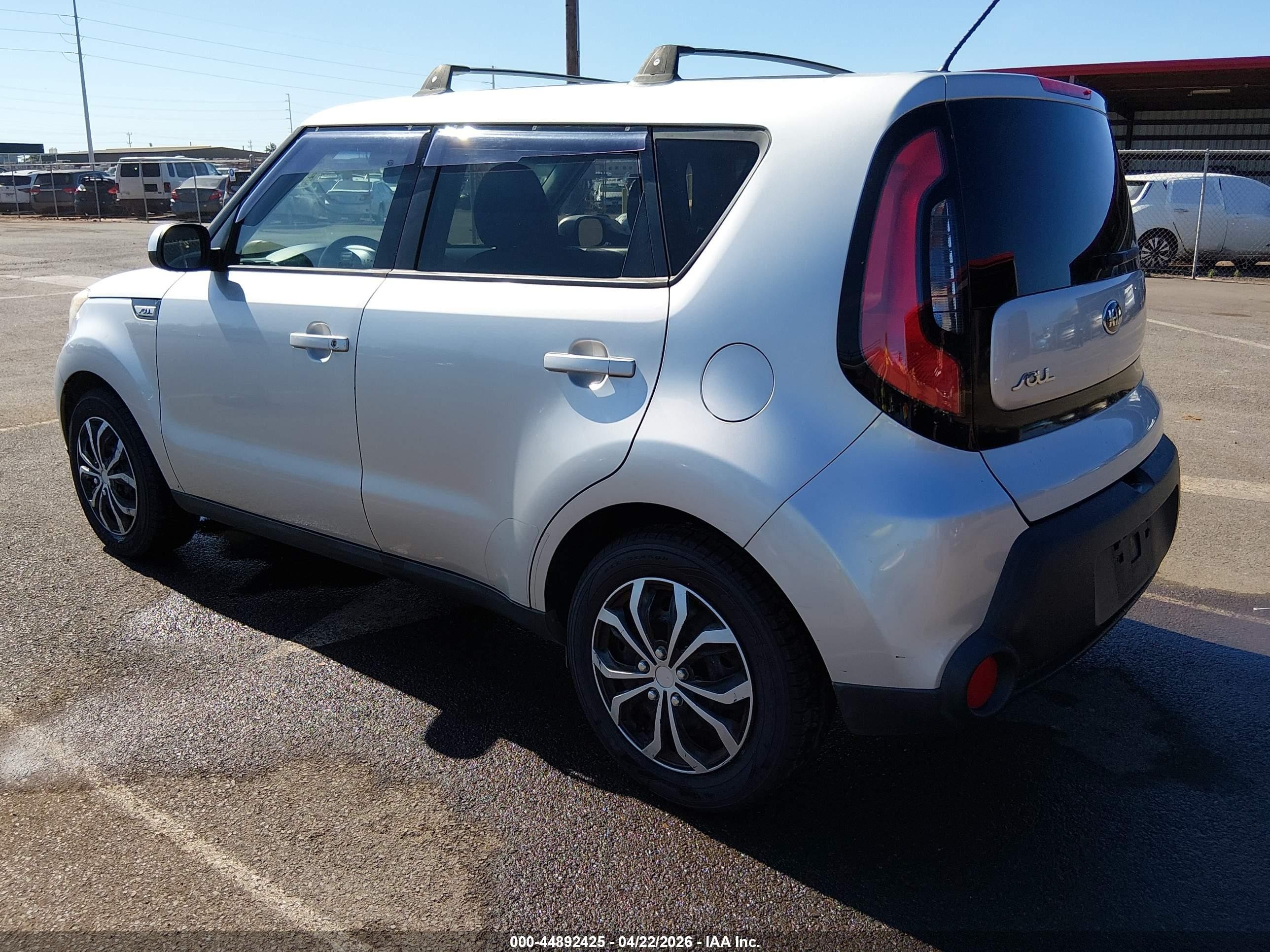 2015 Kia Soul   Gray vin: KNDJN2A27F7793766