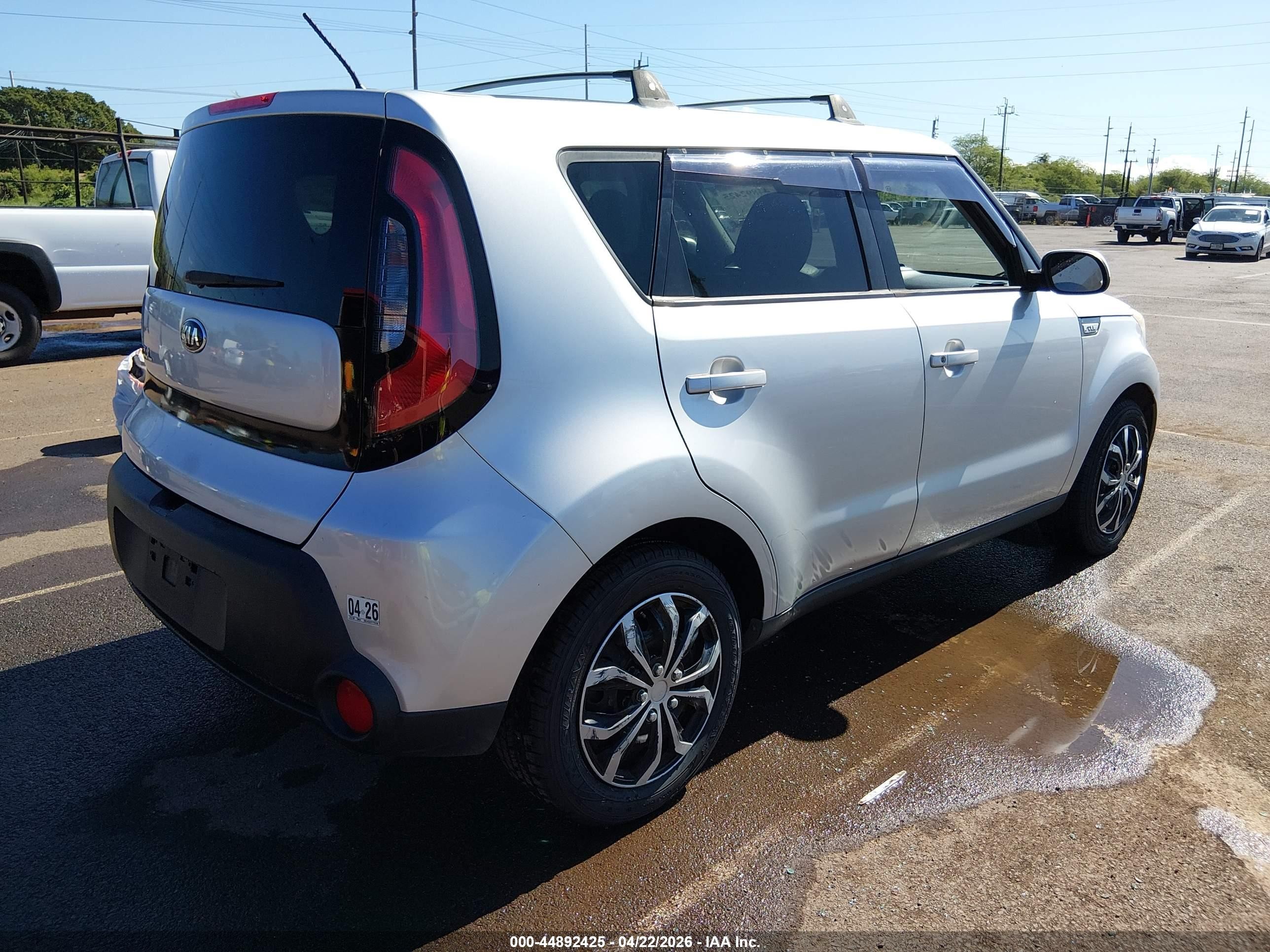 2015 Kia Soul   Gray vin: KNDJN2A27F7793766