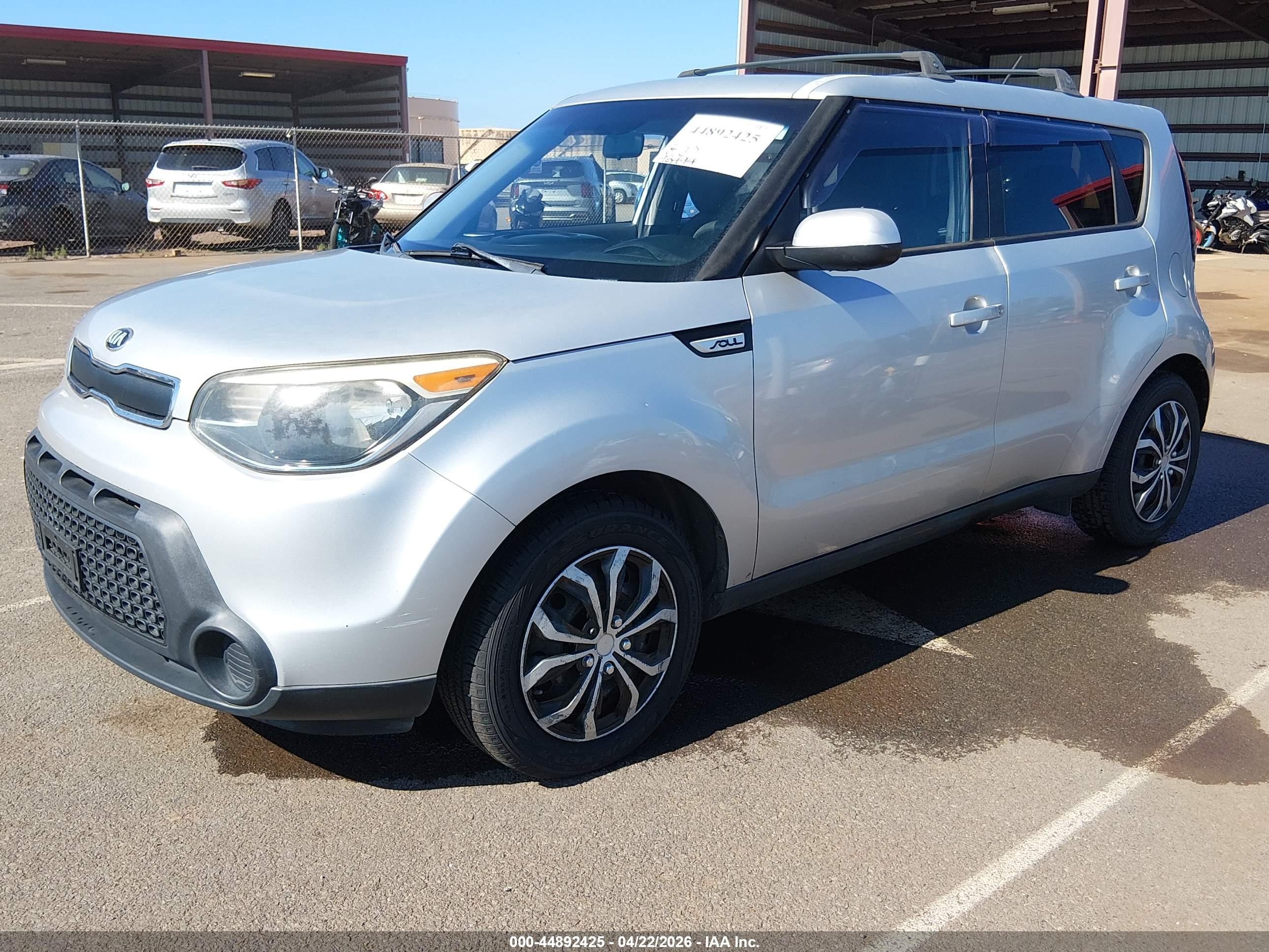 2015 Kia Soul   Gray vin: KNDJN2A27F7793766