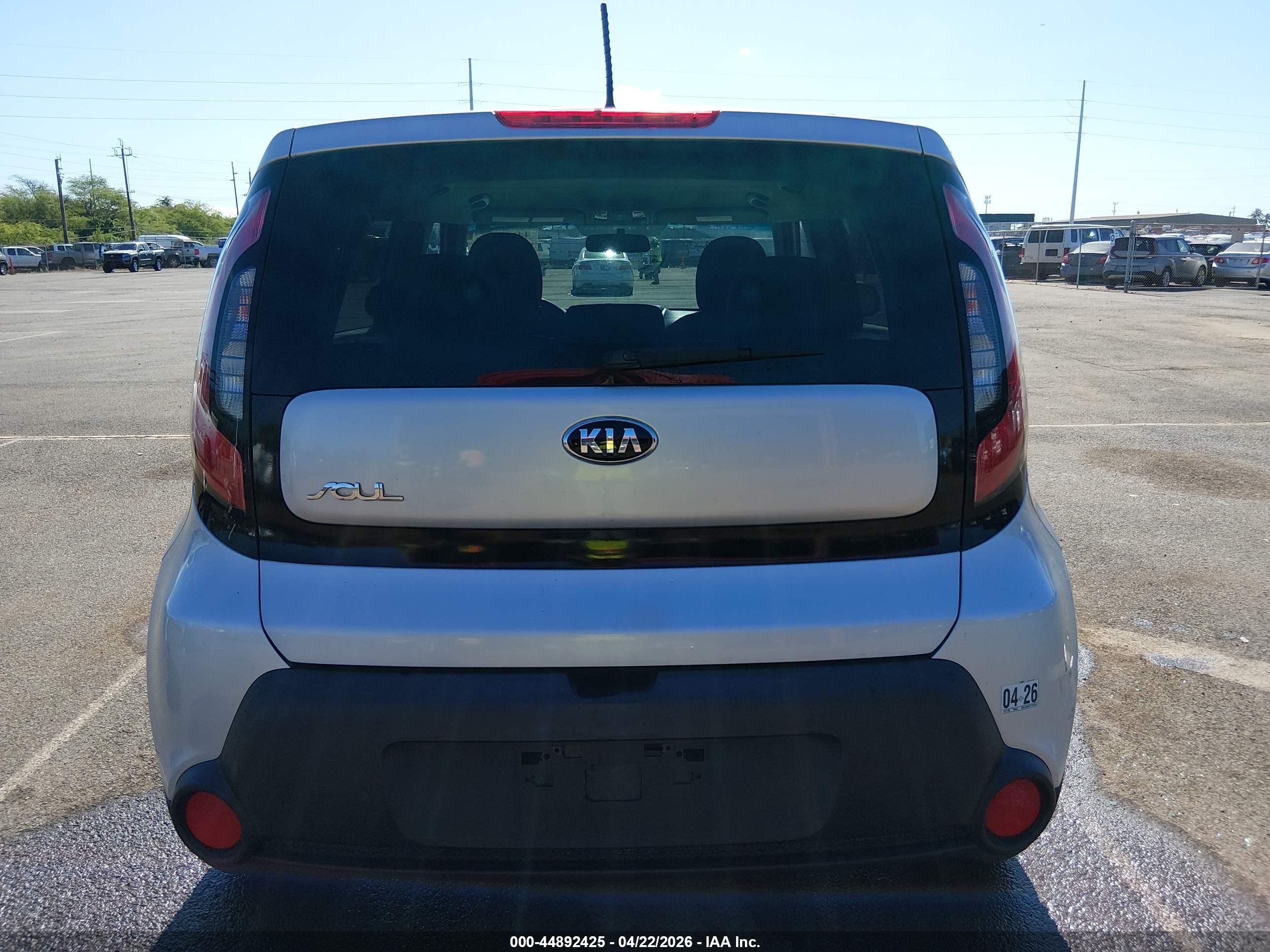 2015 Kia Soul   Gray vin: KNDJN2A27F7793766