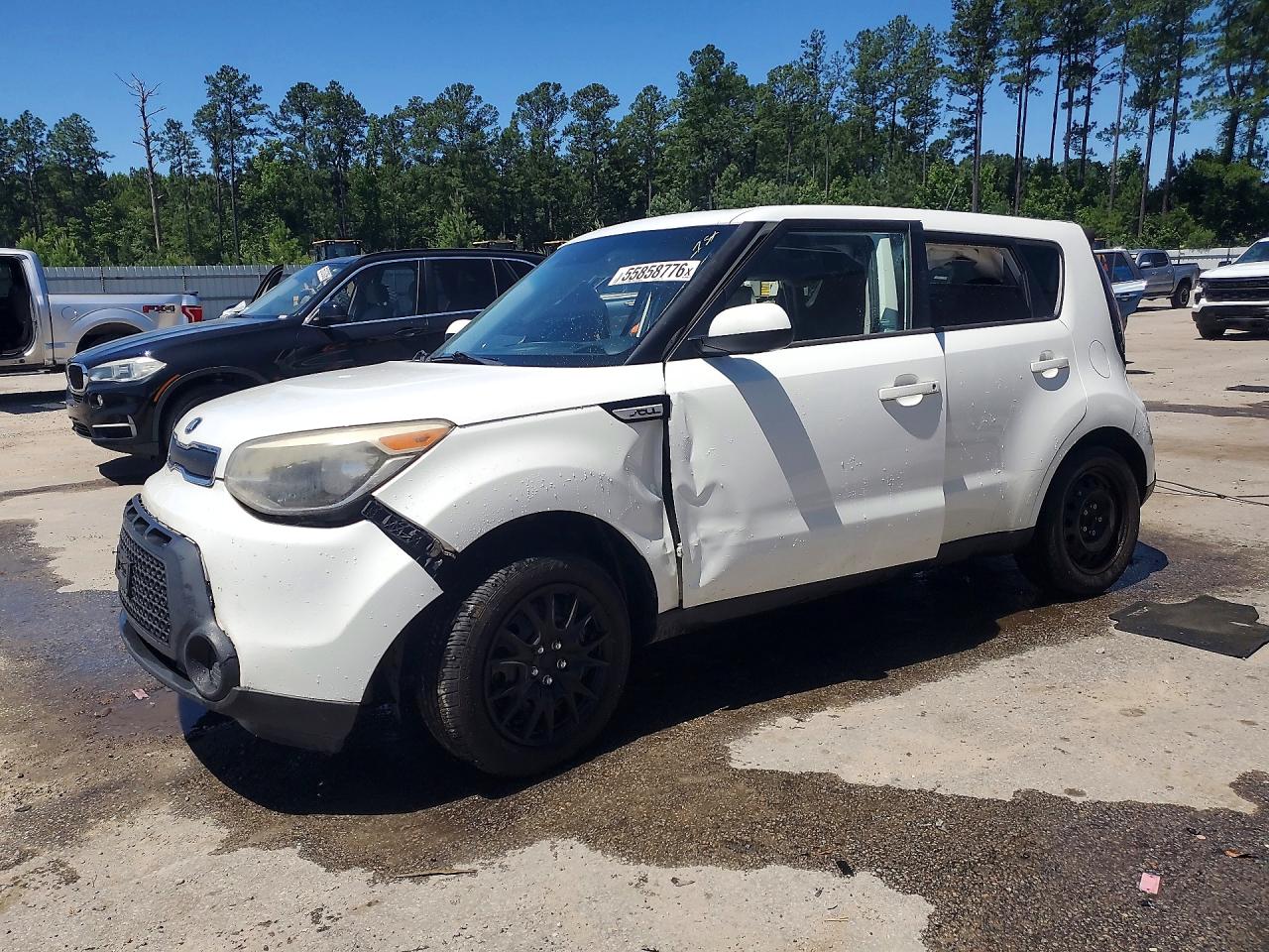 2015 Kia Soul Base White vin: KNDJN2A27F7797784
