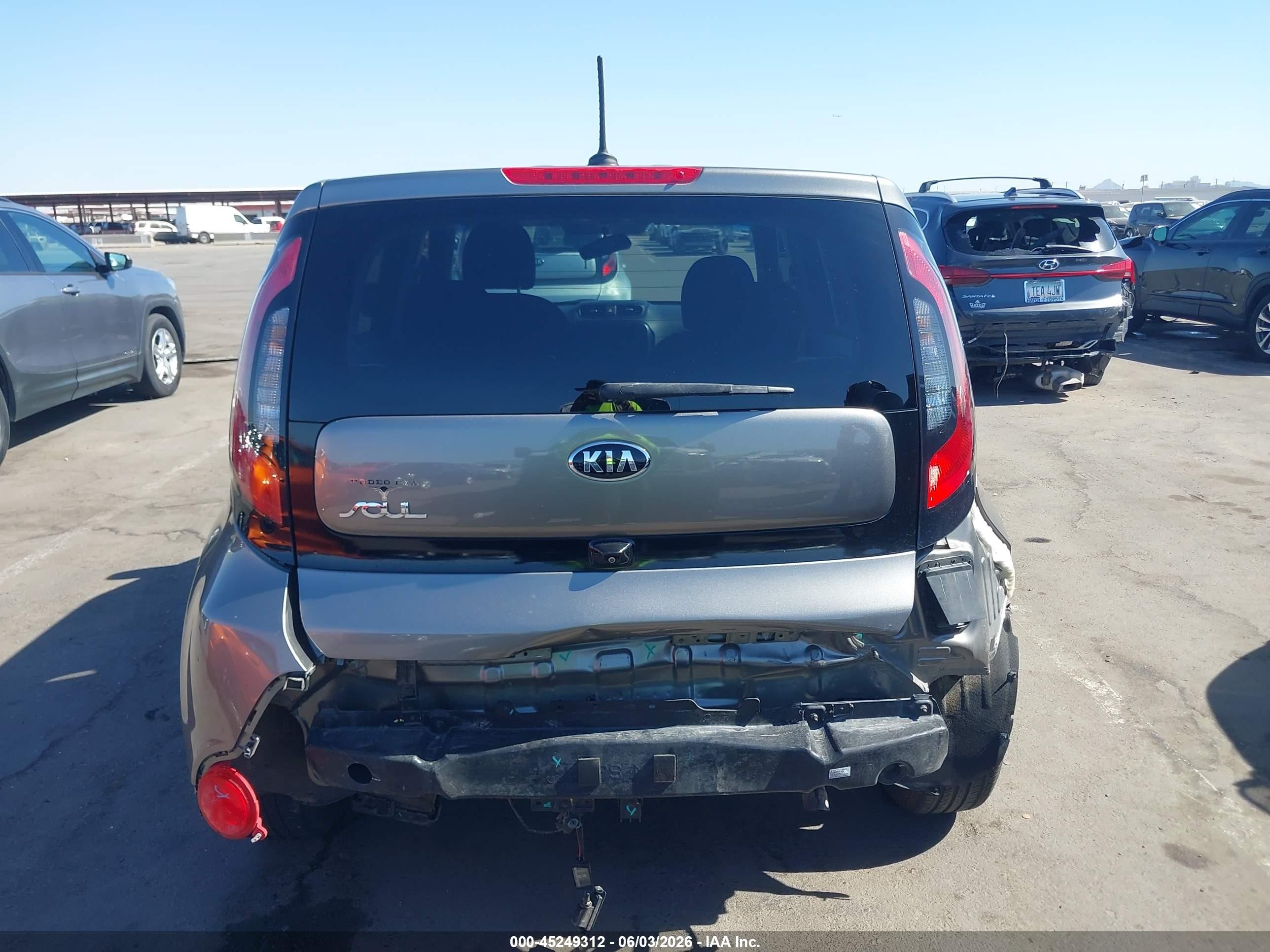 2016 Kia Soul Серый vin: KNDJN2A27G7375161