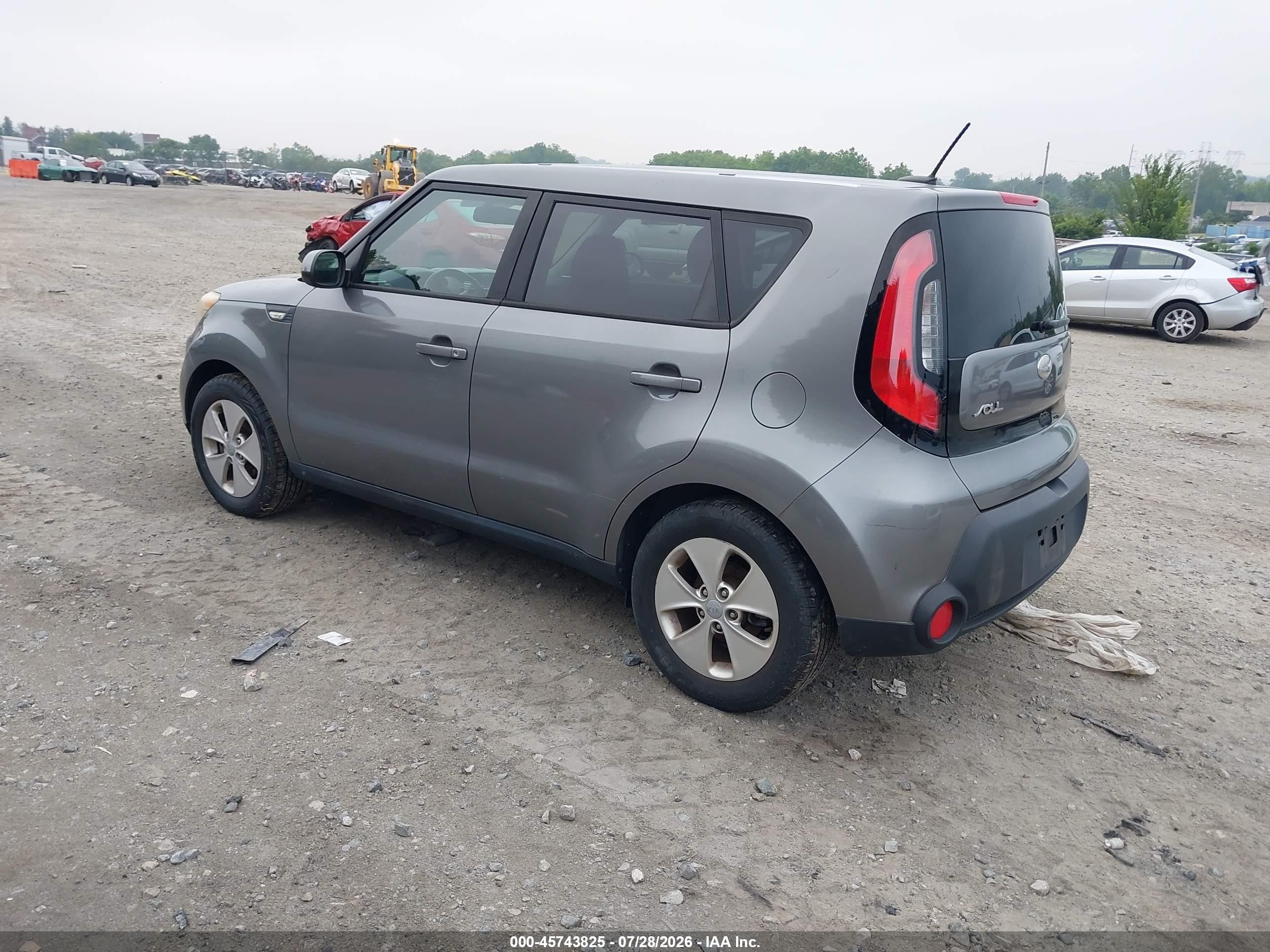 2014 Kia Soul   Gray vin: KNDJN2A28E7010615