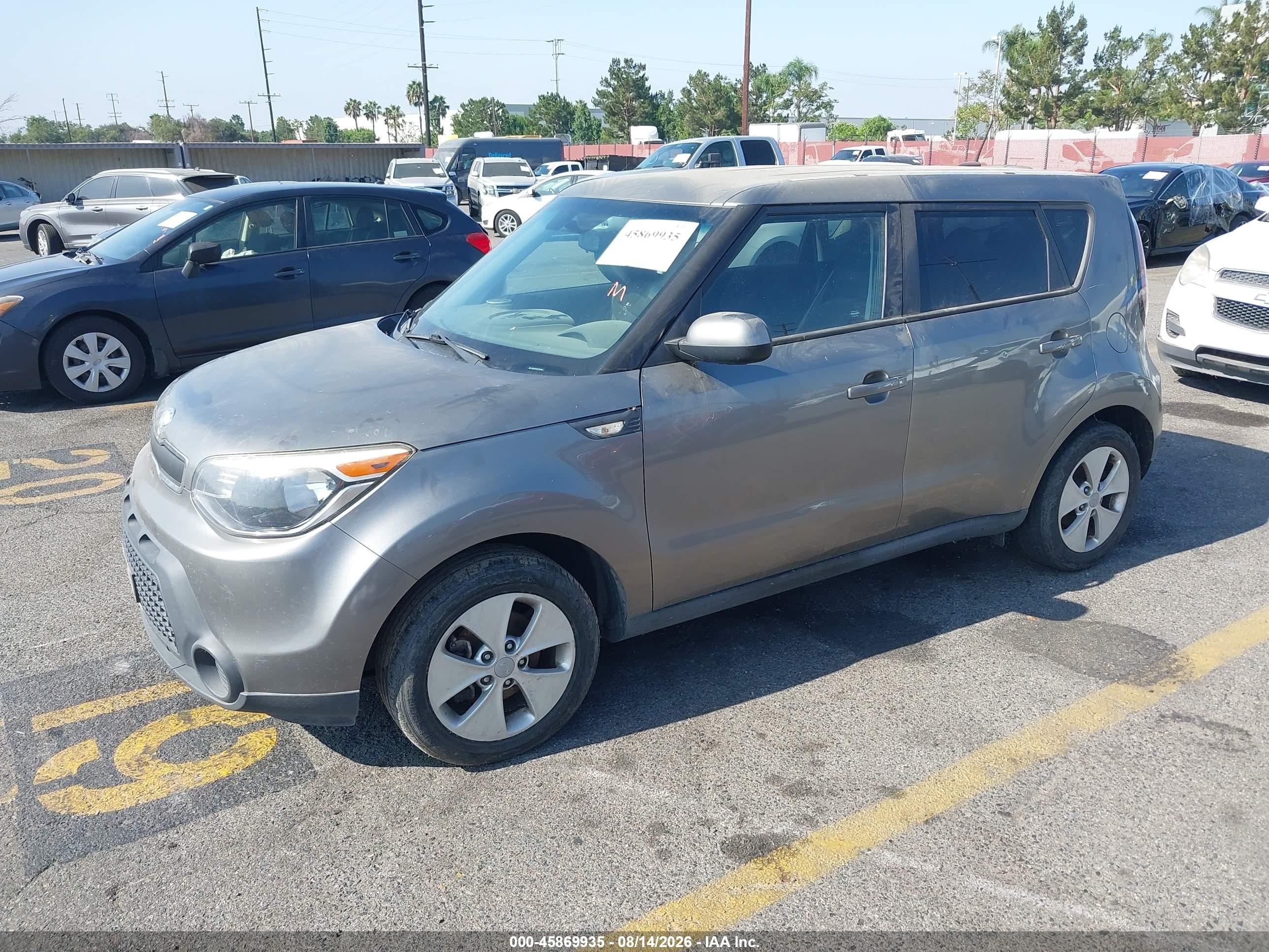 2014 Kia Soul   Gray vin: KNDJN2A28E7022991