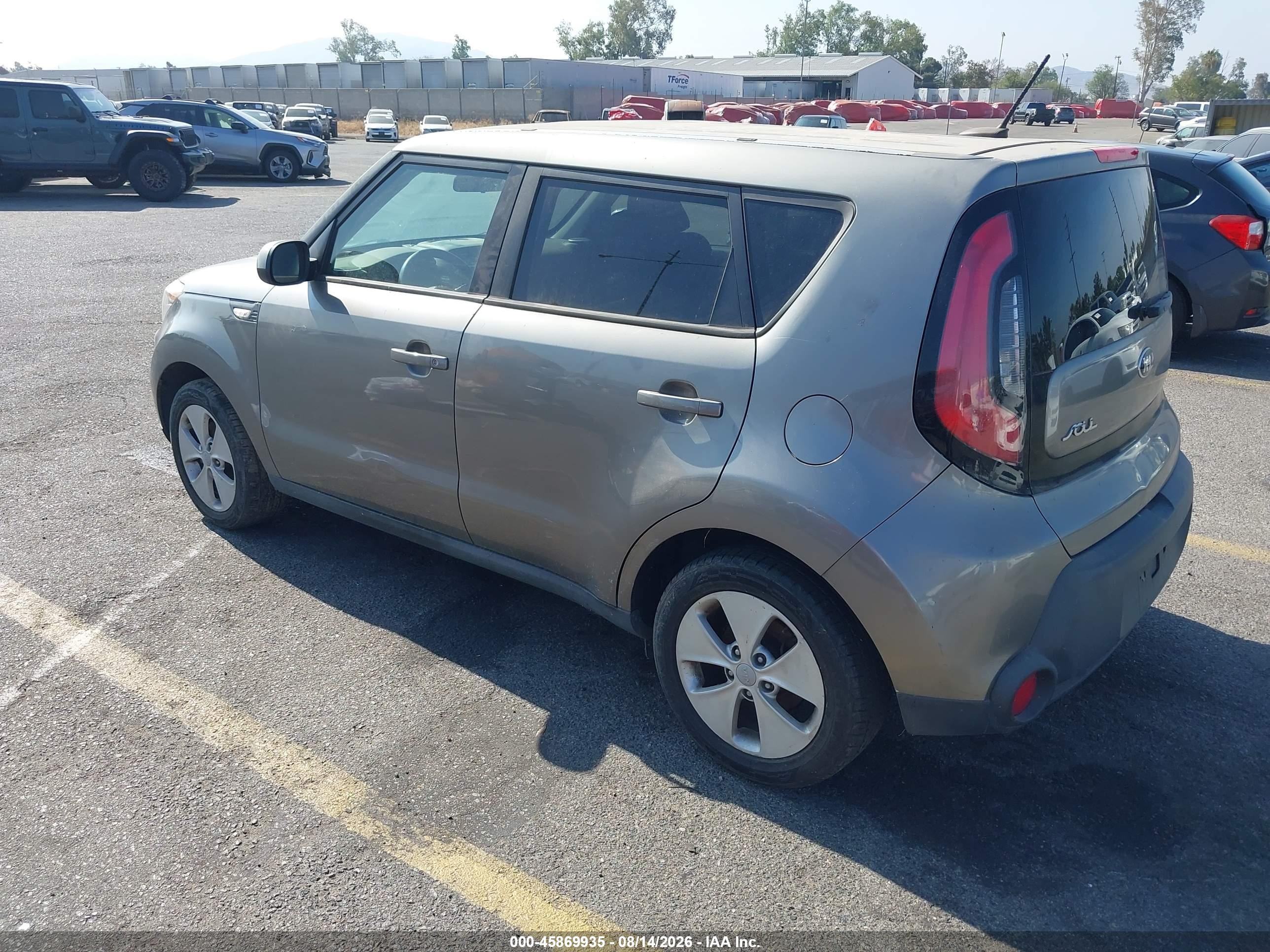 2014 Kia Soul   Gray vin: KNDJN2A28E7022991