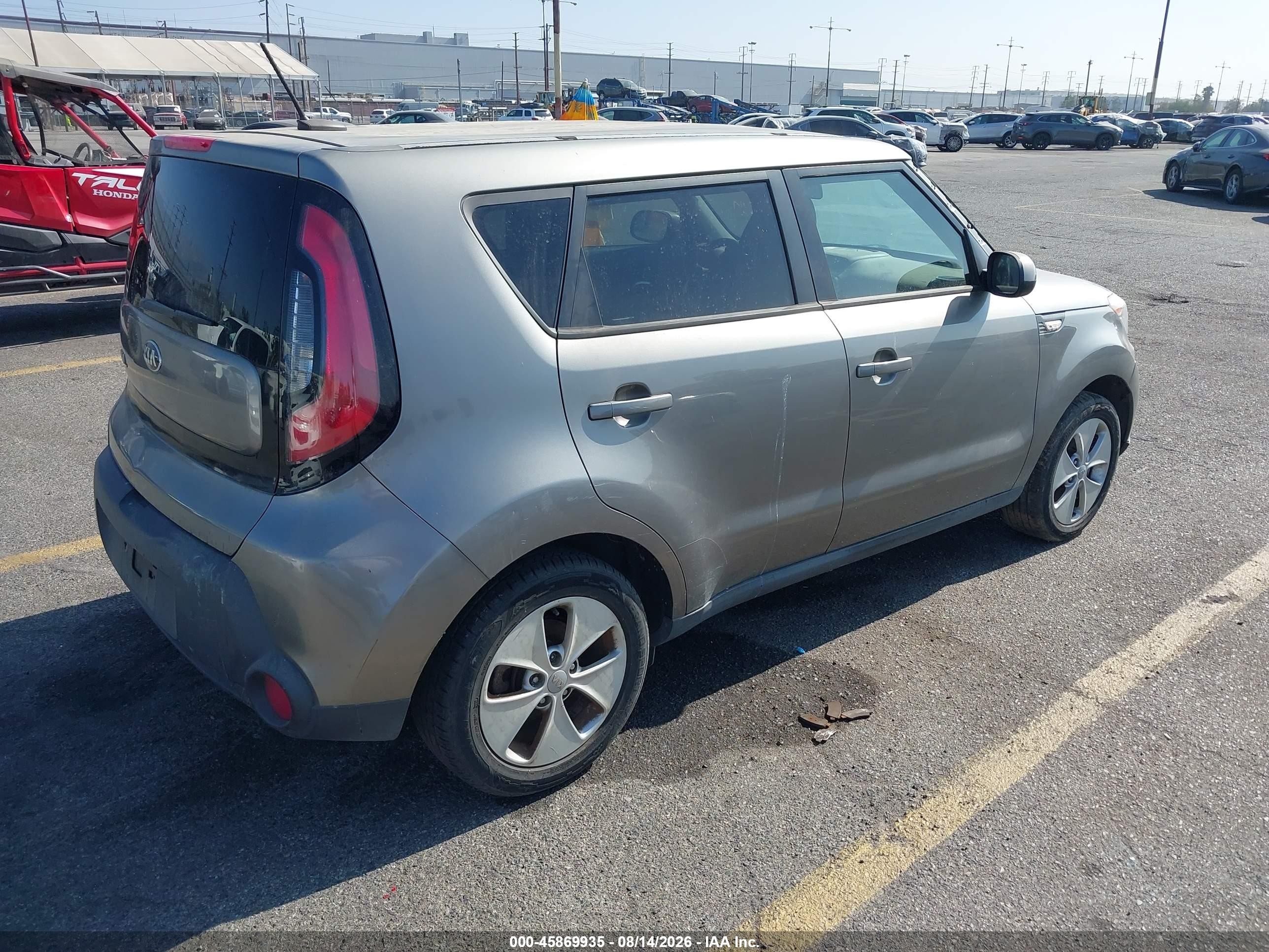 2014 Kia Soul   Gray vin: KNDJN2A28E7022991