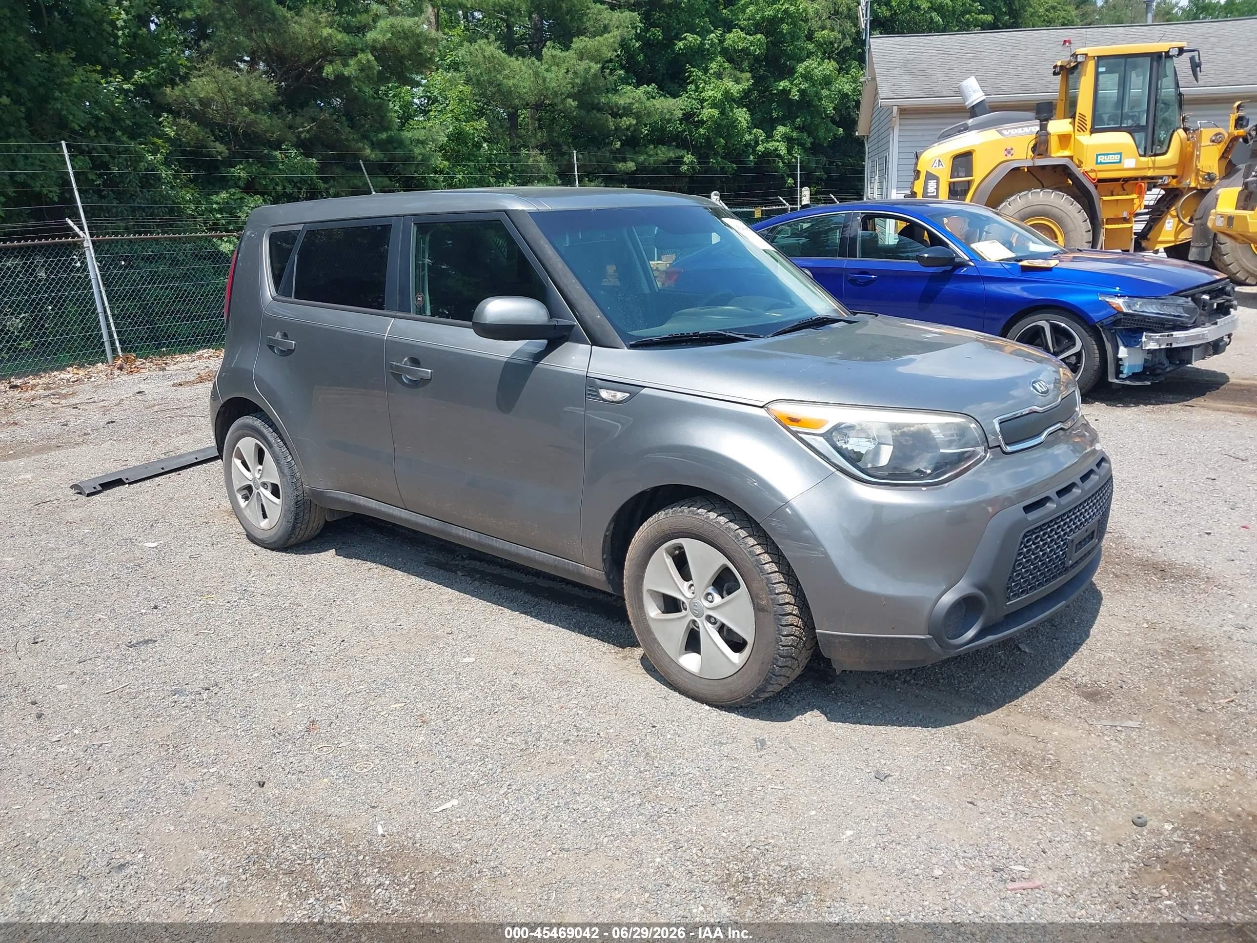 2014 Kia Soul   Серый vin: KNDJN2A28E7111122