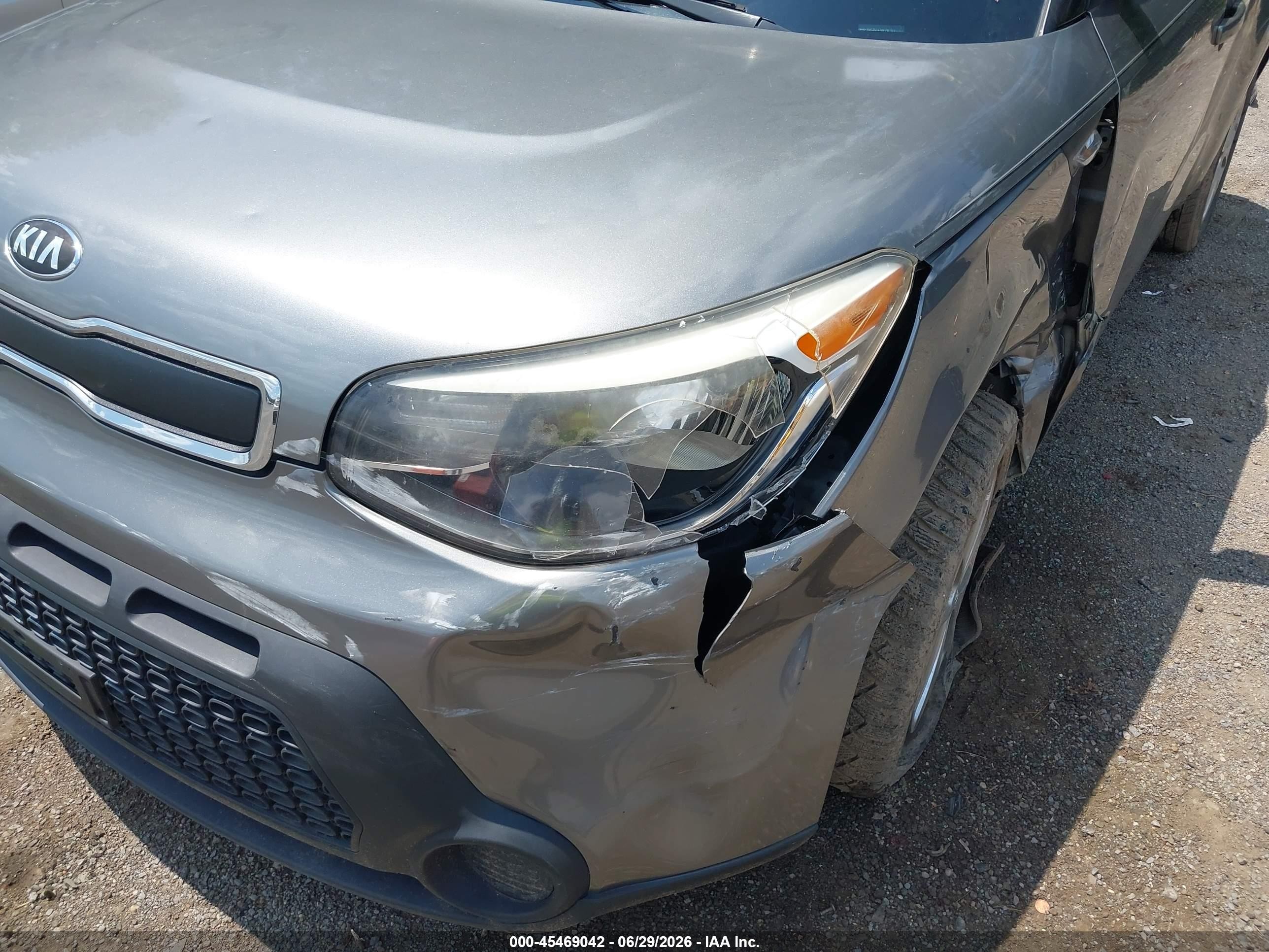 2014 Kia Soul   Gray vin: KNDJN2A28E7111122