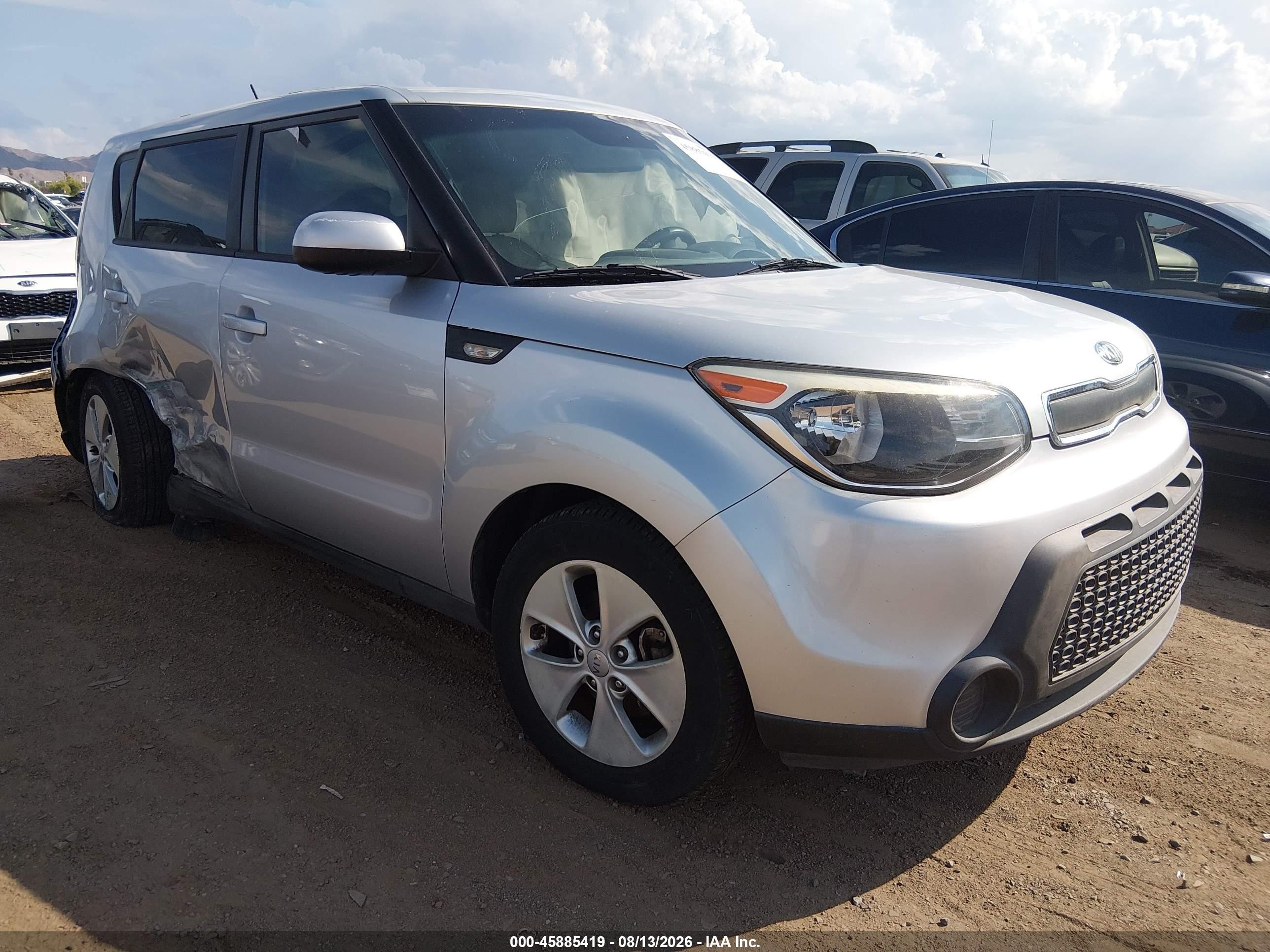 2014 Kia Soul   Silver vin: KNDJN2A28E7714040