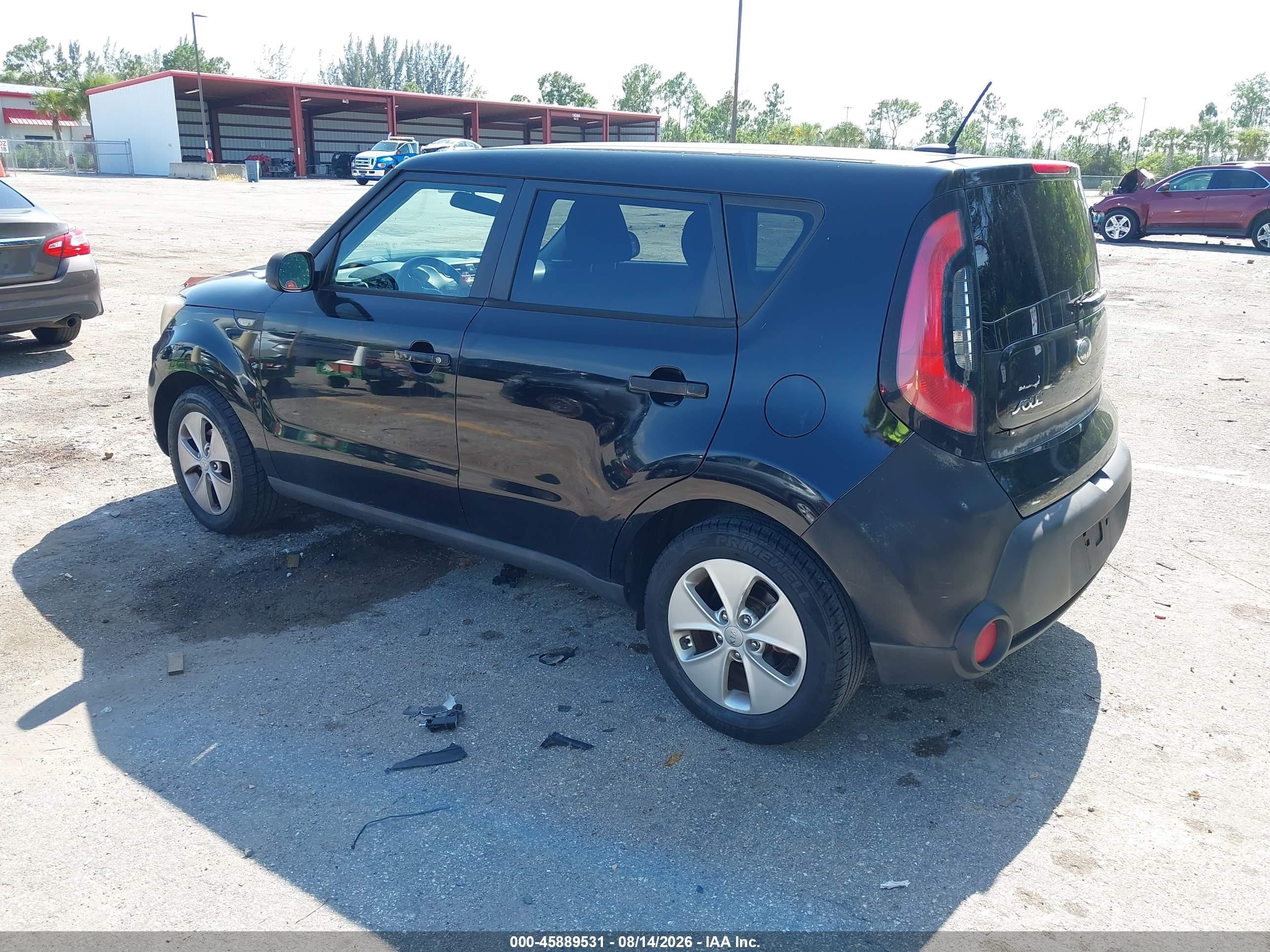 2014 Kia Soul   Черный vin: KNDJN2A28E7734322