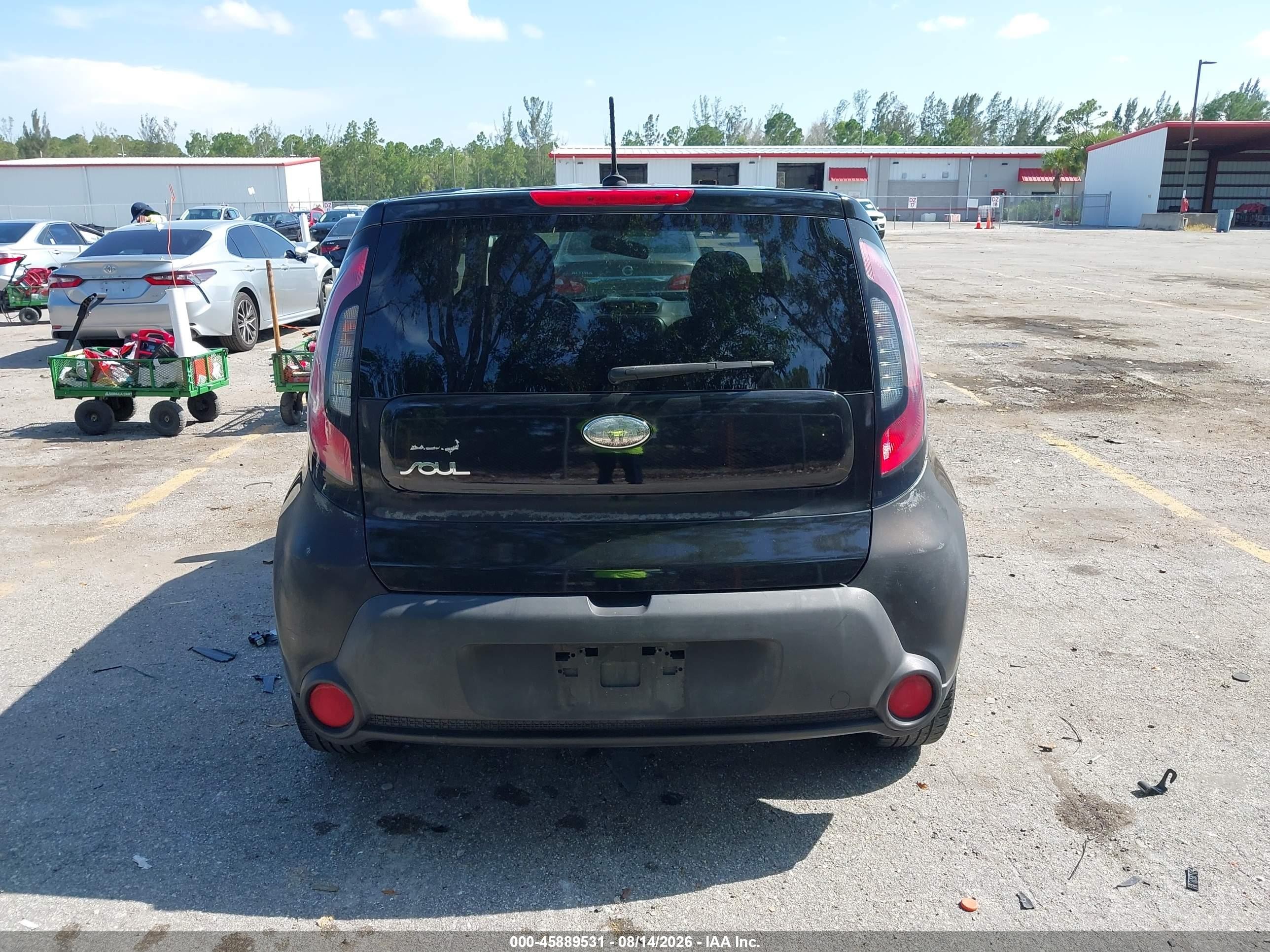 2014 Kia Soul   Черный vin: KNDJN2A28E7734322