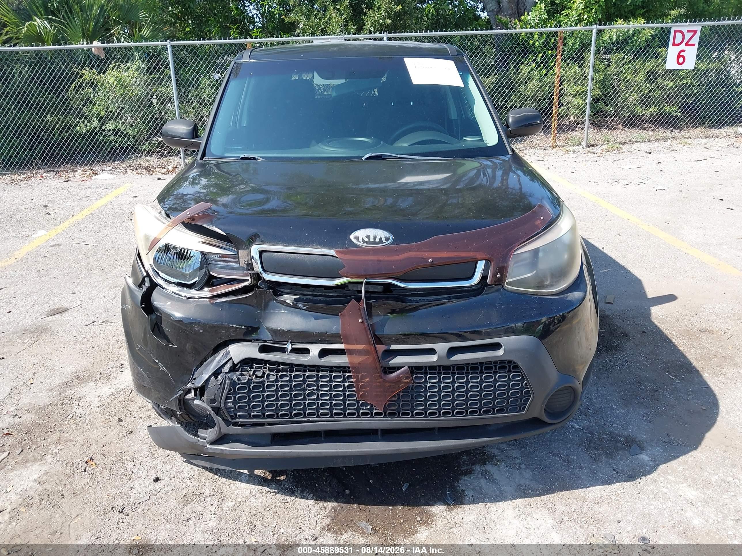 2014 Kia Soul   Черный vin: KNDJN2A28E7734322