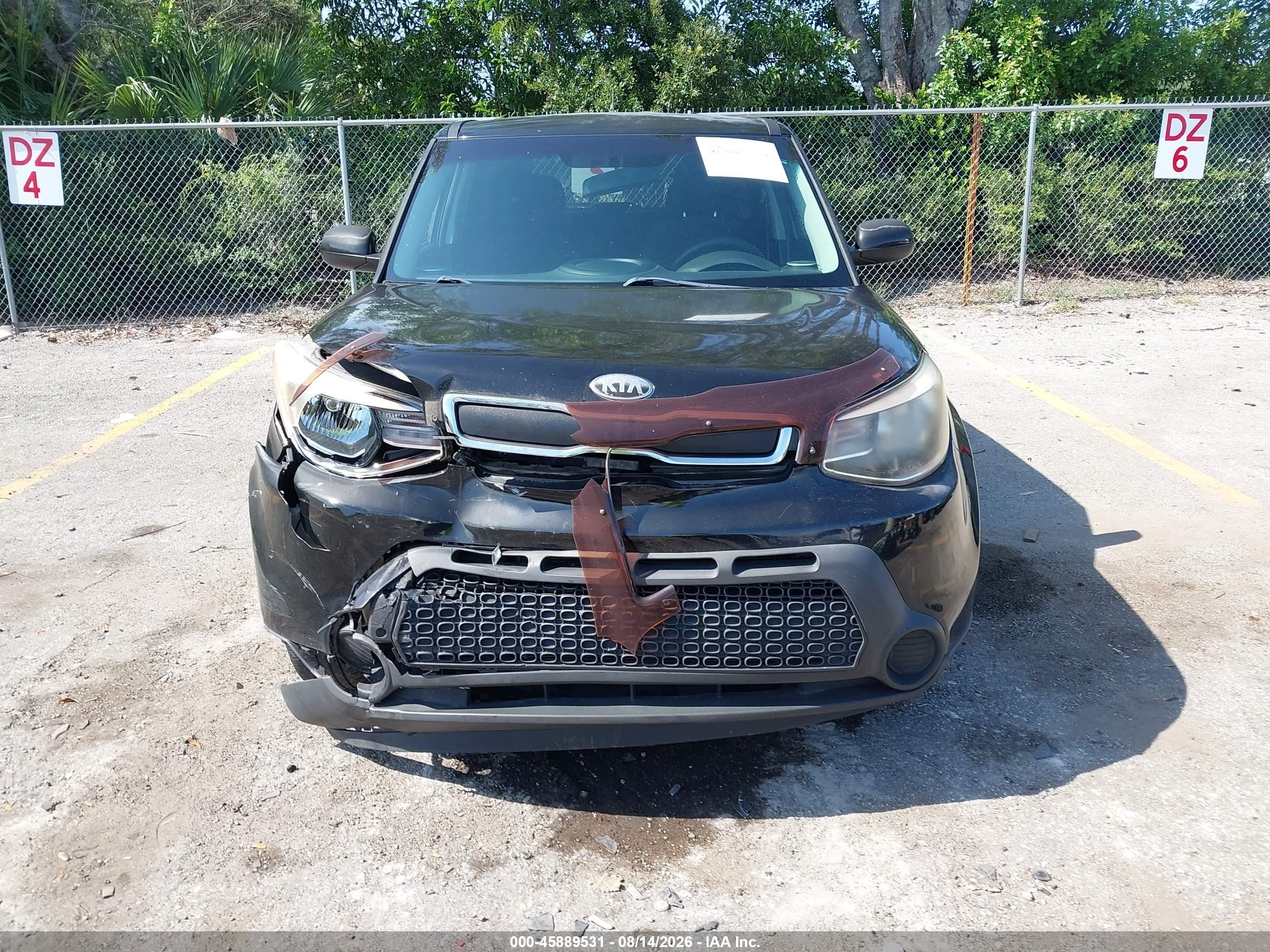 2014 Kia Soul   Черный vin: KNDJN2A28E7734322