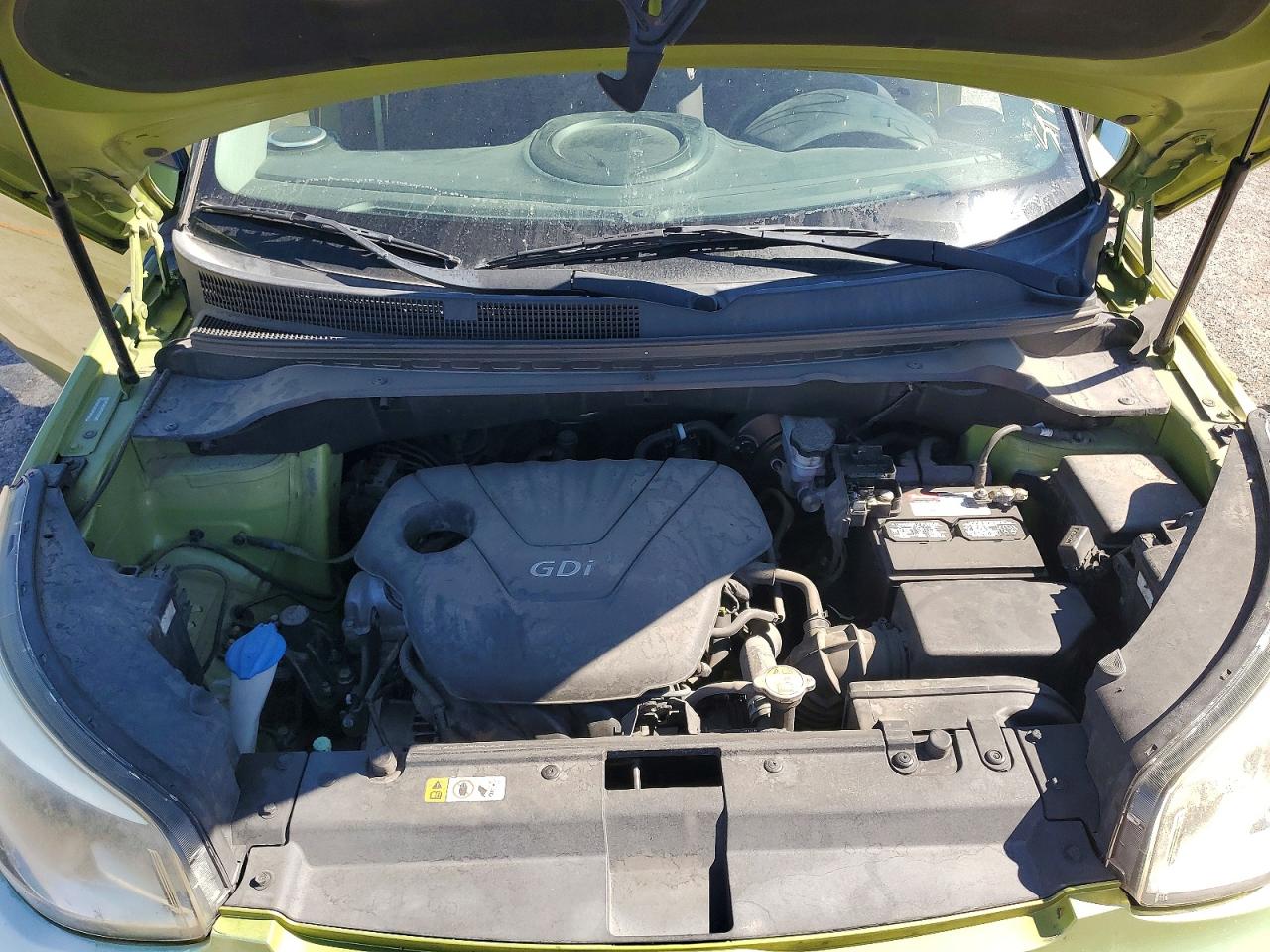 2014 Kia Soul Base Зеленый vin: KNDJN2A28E7743716