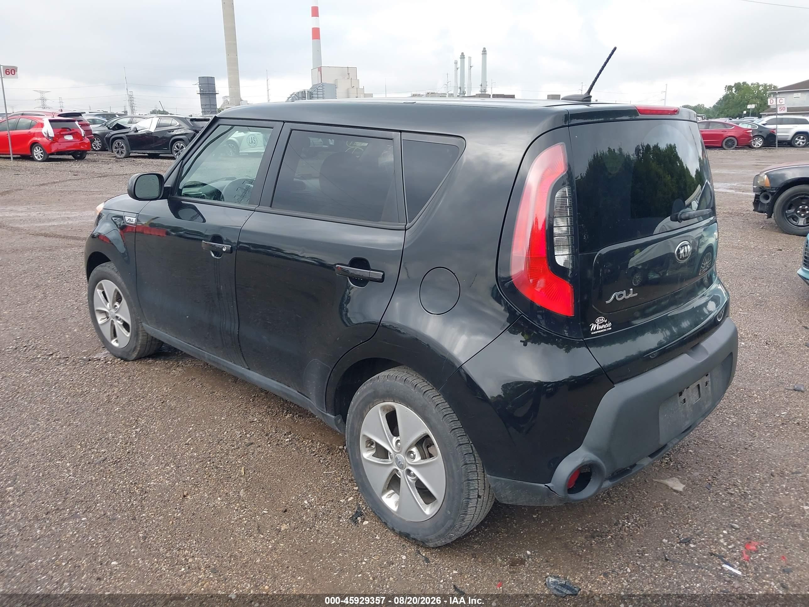 2015 Kia Soul   Черный vin: KNDJN2A28F7119545