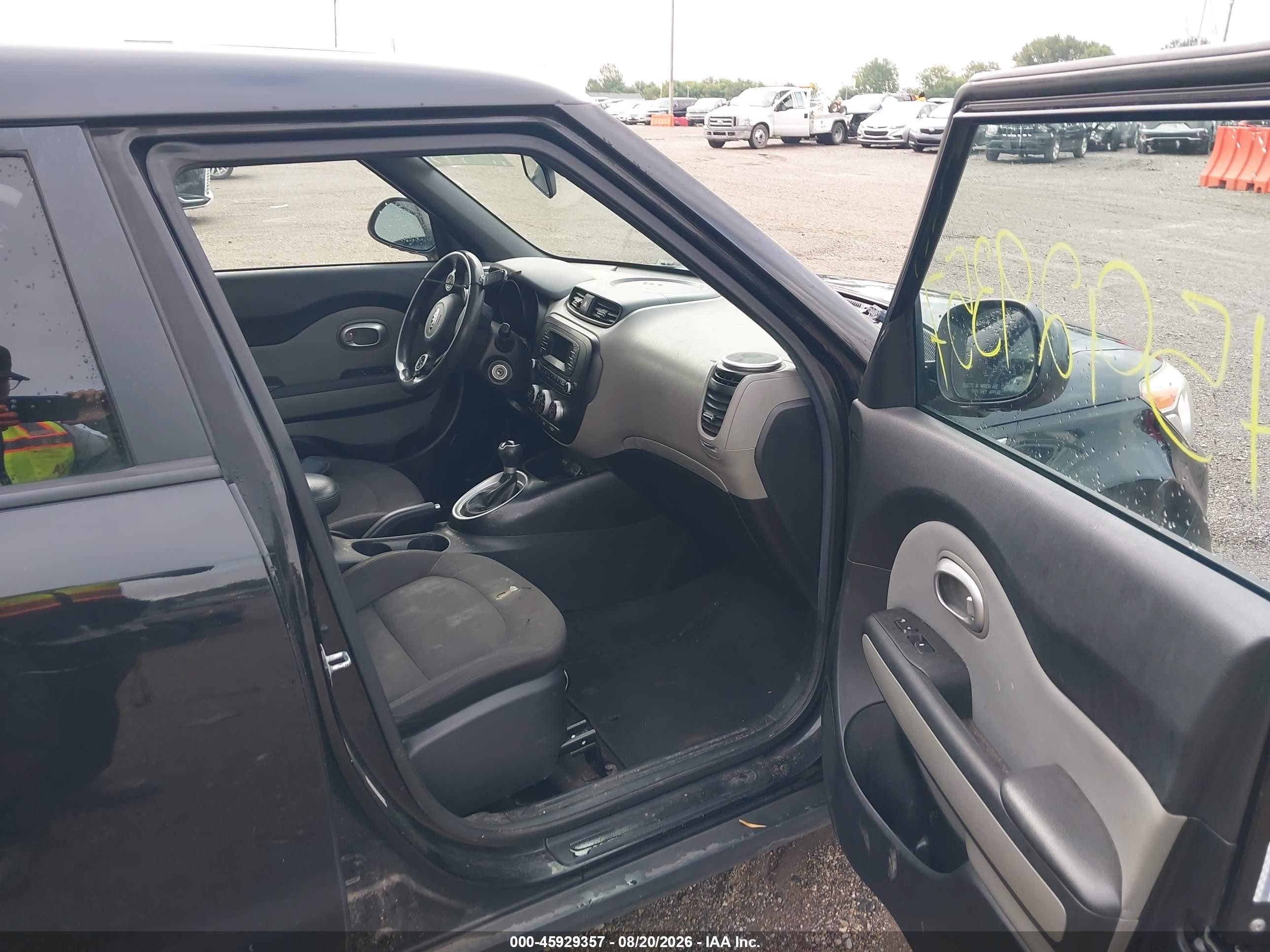 2015 Kia Soul   Черный vin: KNDJN2A28F7119545