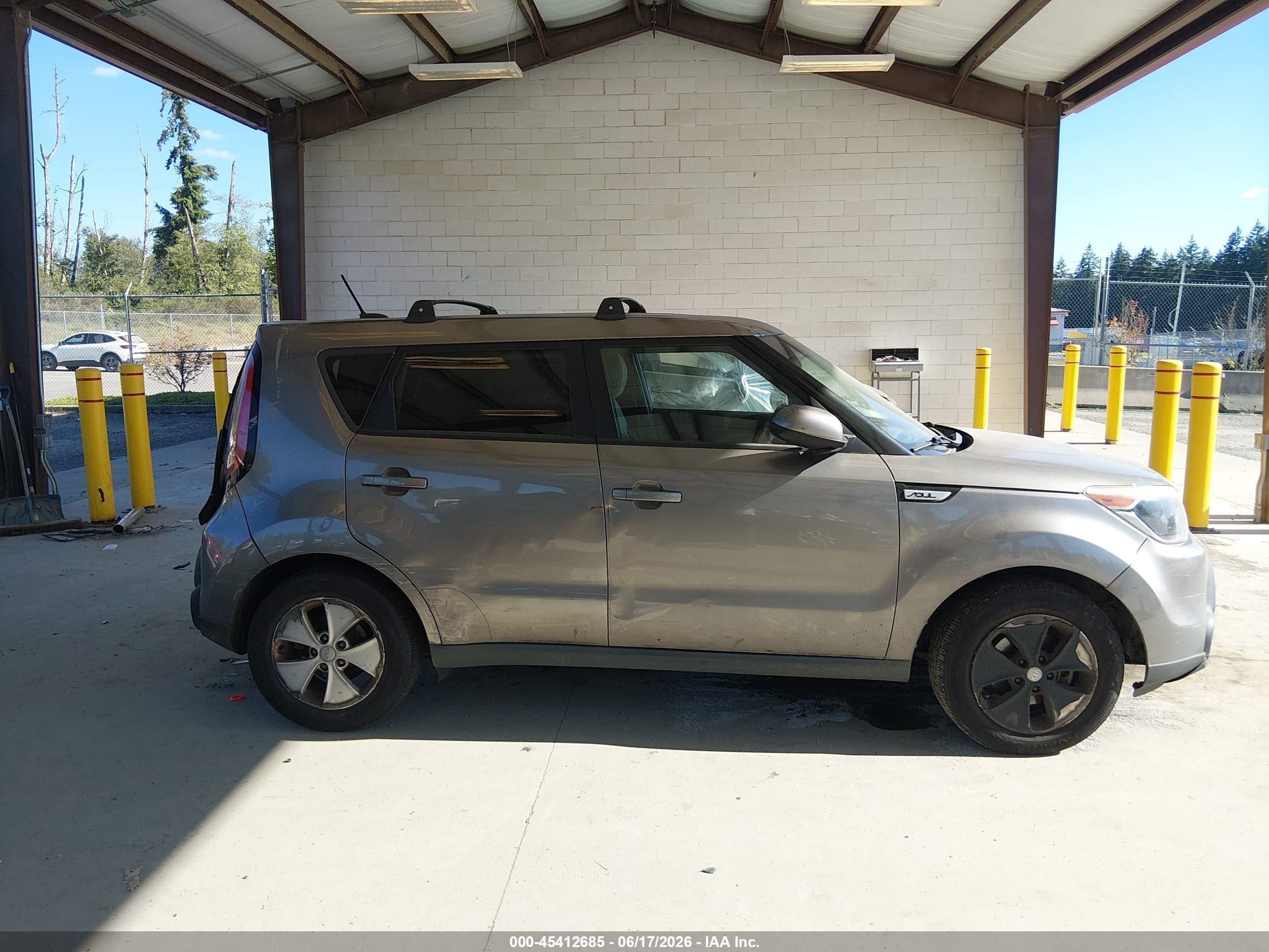 2015 Kia Soul   Gray vin: KNDJN2A28F7123482