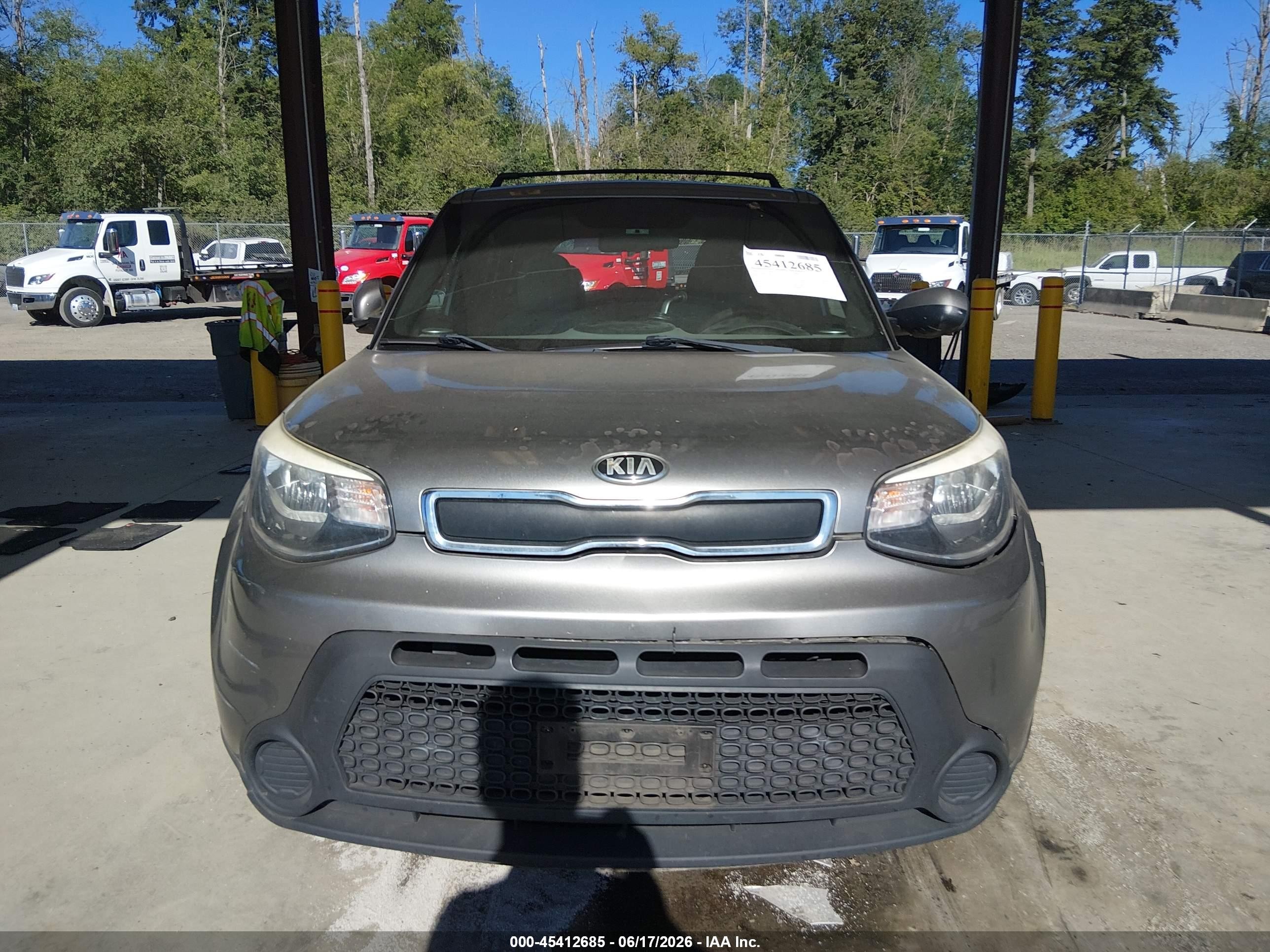 2015 Kia Soul   Gray vin: KNDJN2A28F7123482