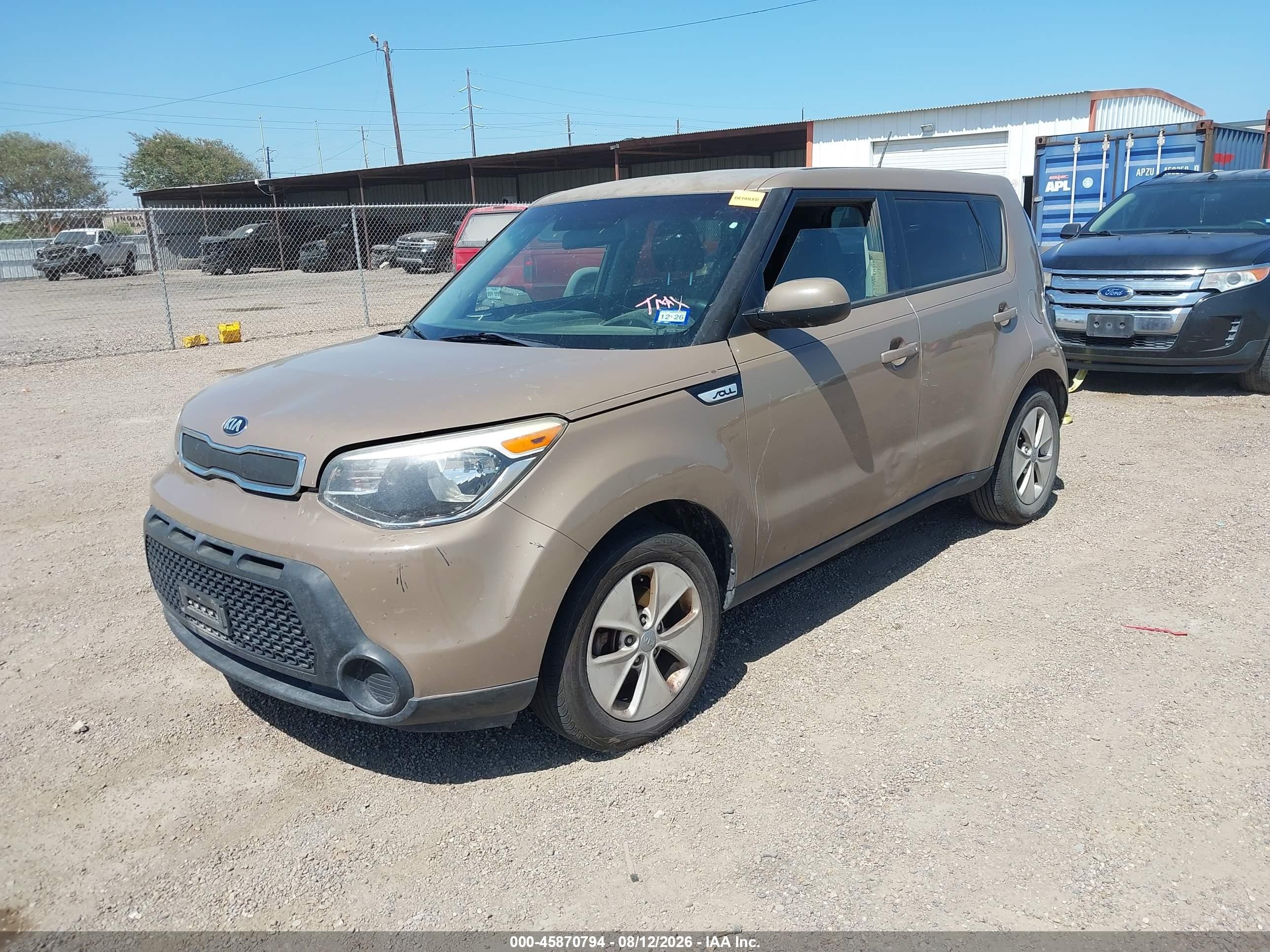 2015 Kia Soul   Brown vin: KNDJN2A28F7129346