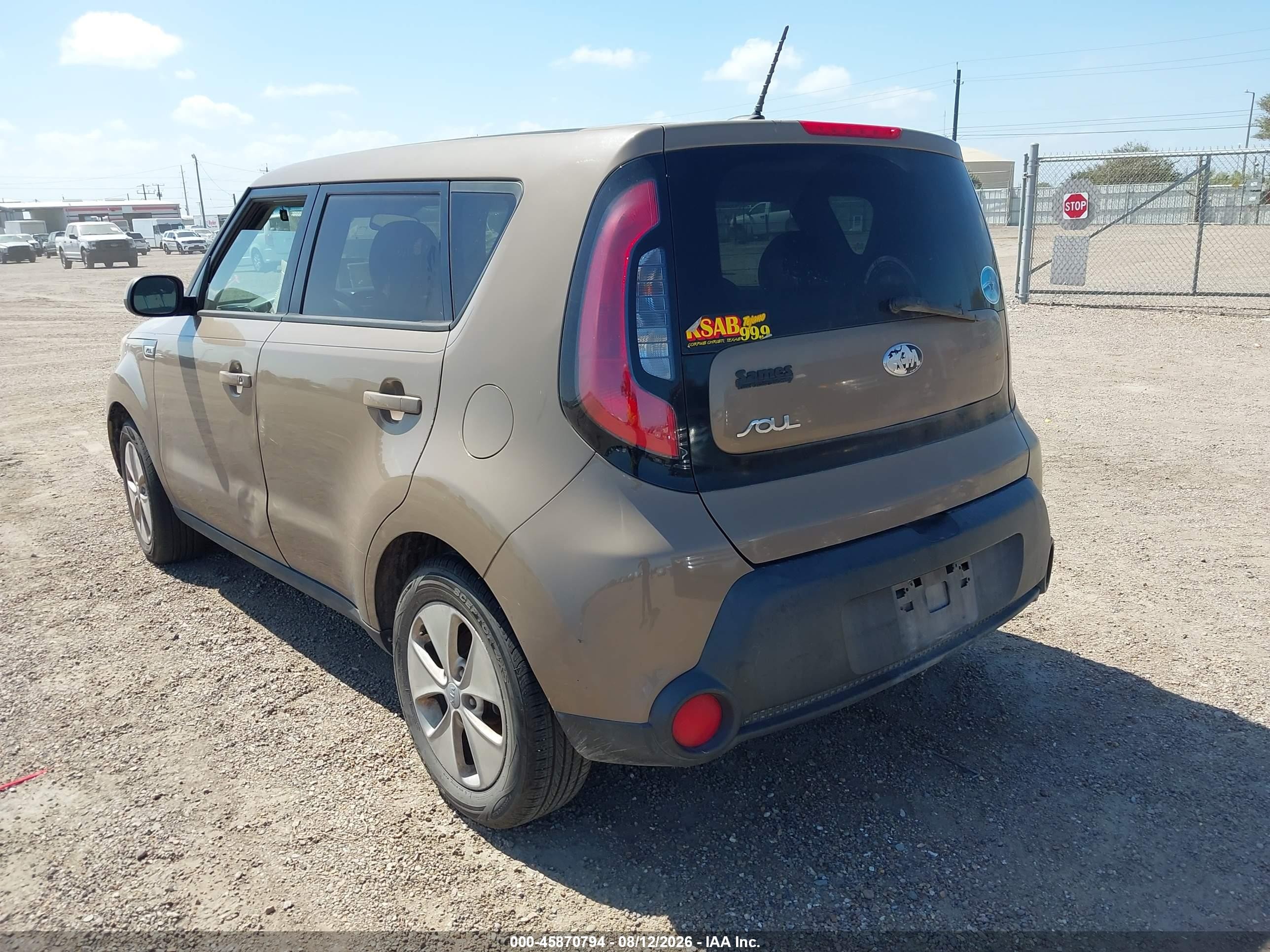2015 Kia Soul   Brown vin: KNDJN2A28F7129346