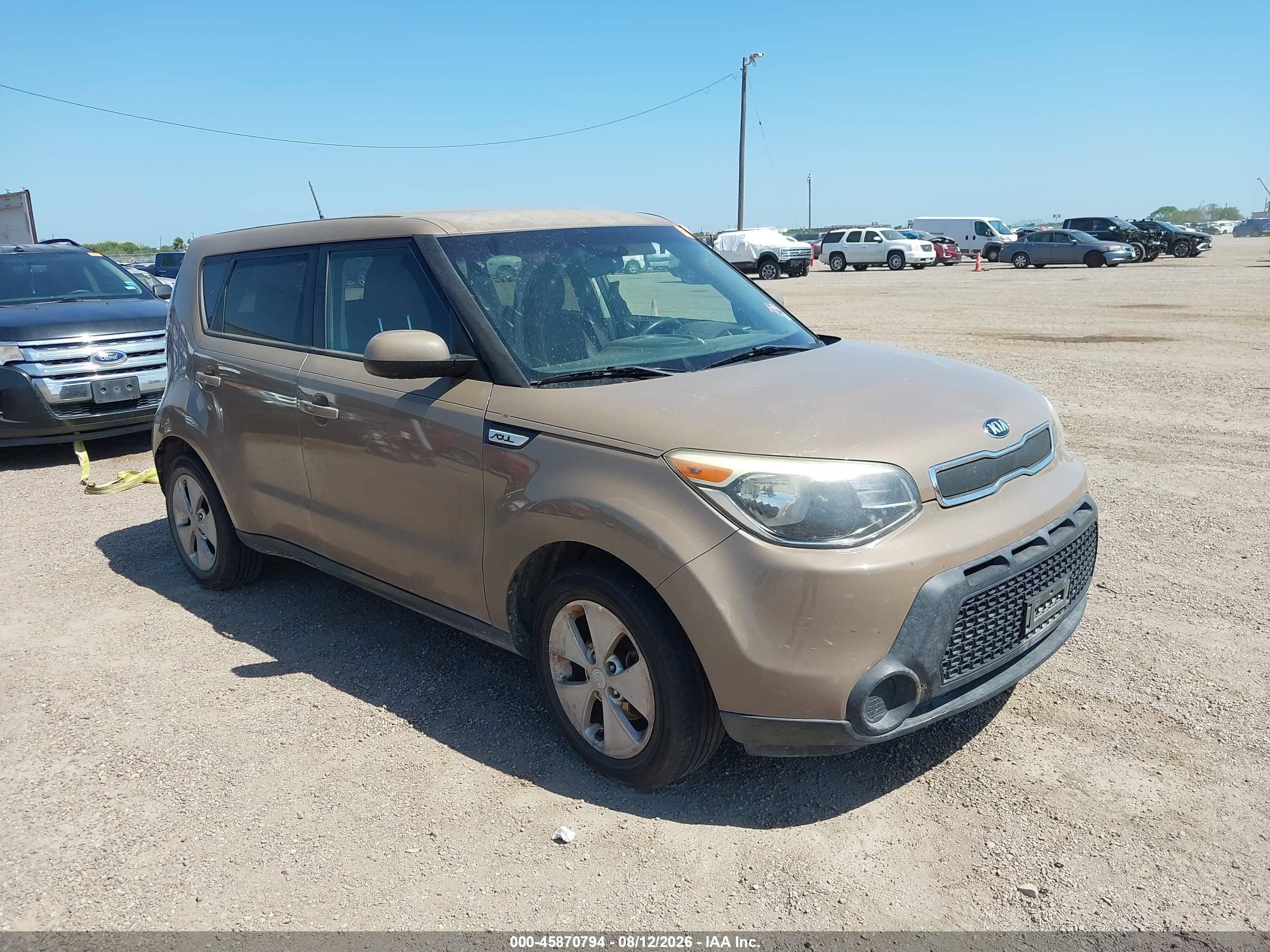 2015 Kia Soul   Brown vin: KNDJN2A28F7129346