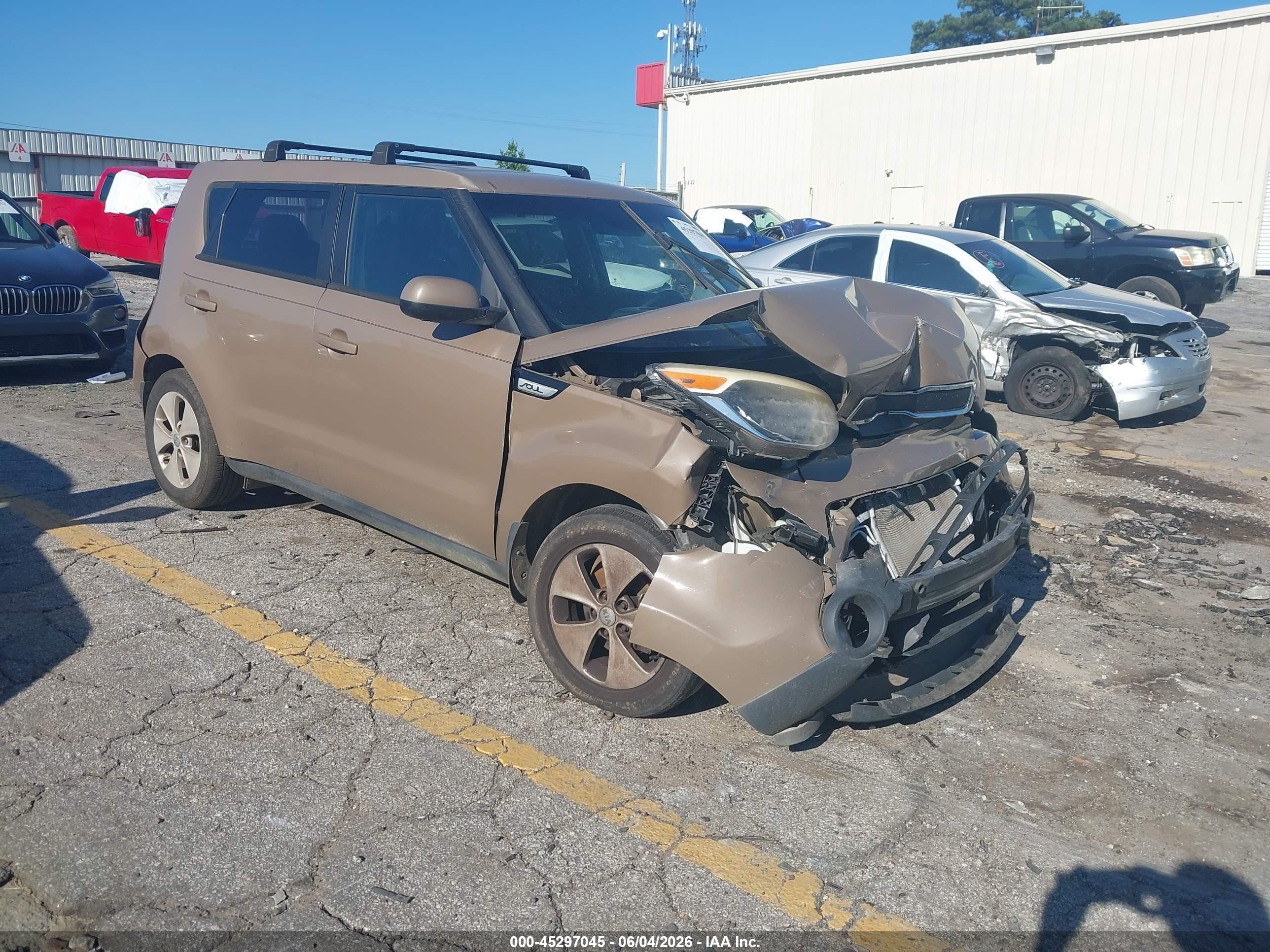 2015 Kia Soul   Brown vin: KNDJN2A28F7158894