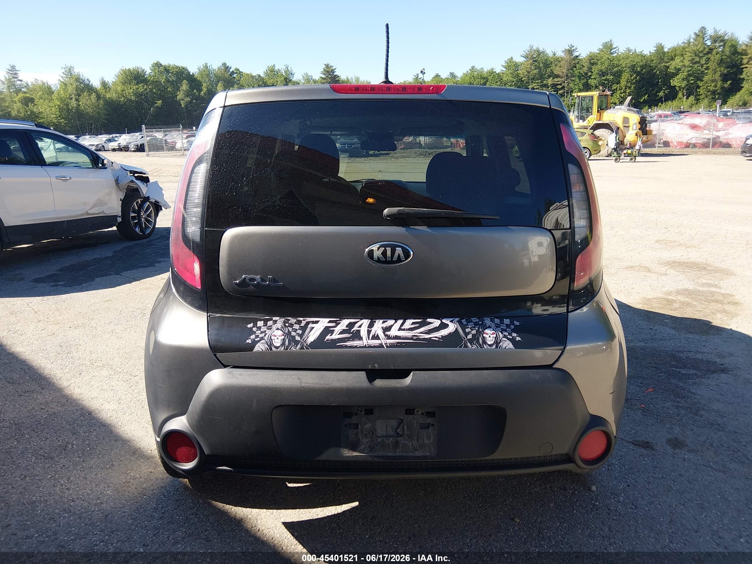 2015 Kia Soul   Gray vin: KNDJN2A28F7169572