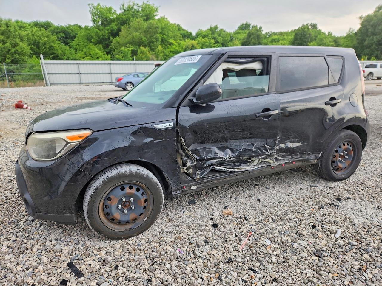 2015 Kia Soul Base Черный vin: KNDJN2A28F7198022