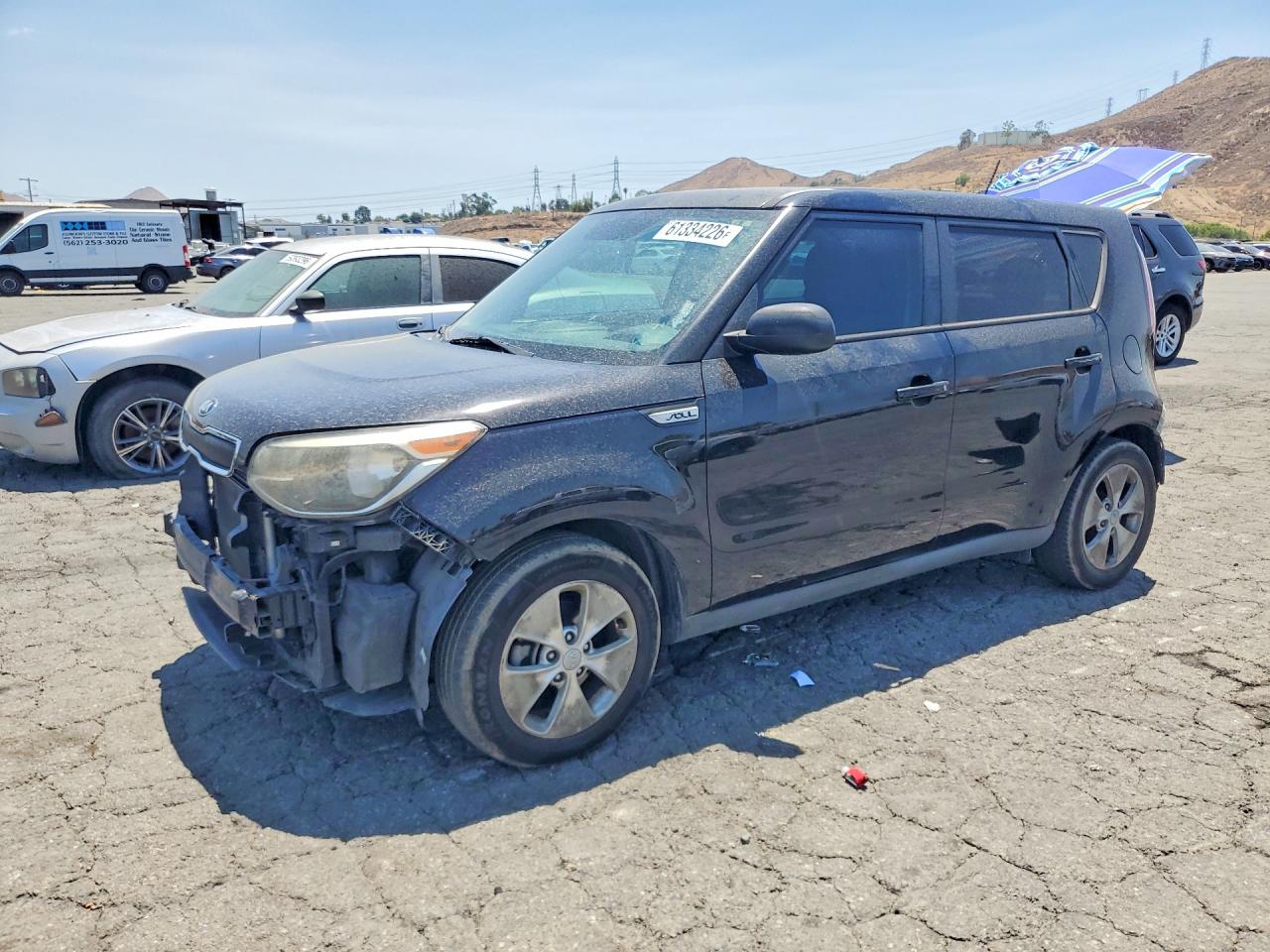 2015 Kia Soul Base Черный vin: KNDJN2A28F7205261