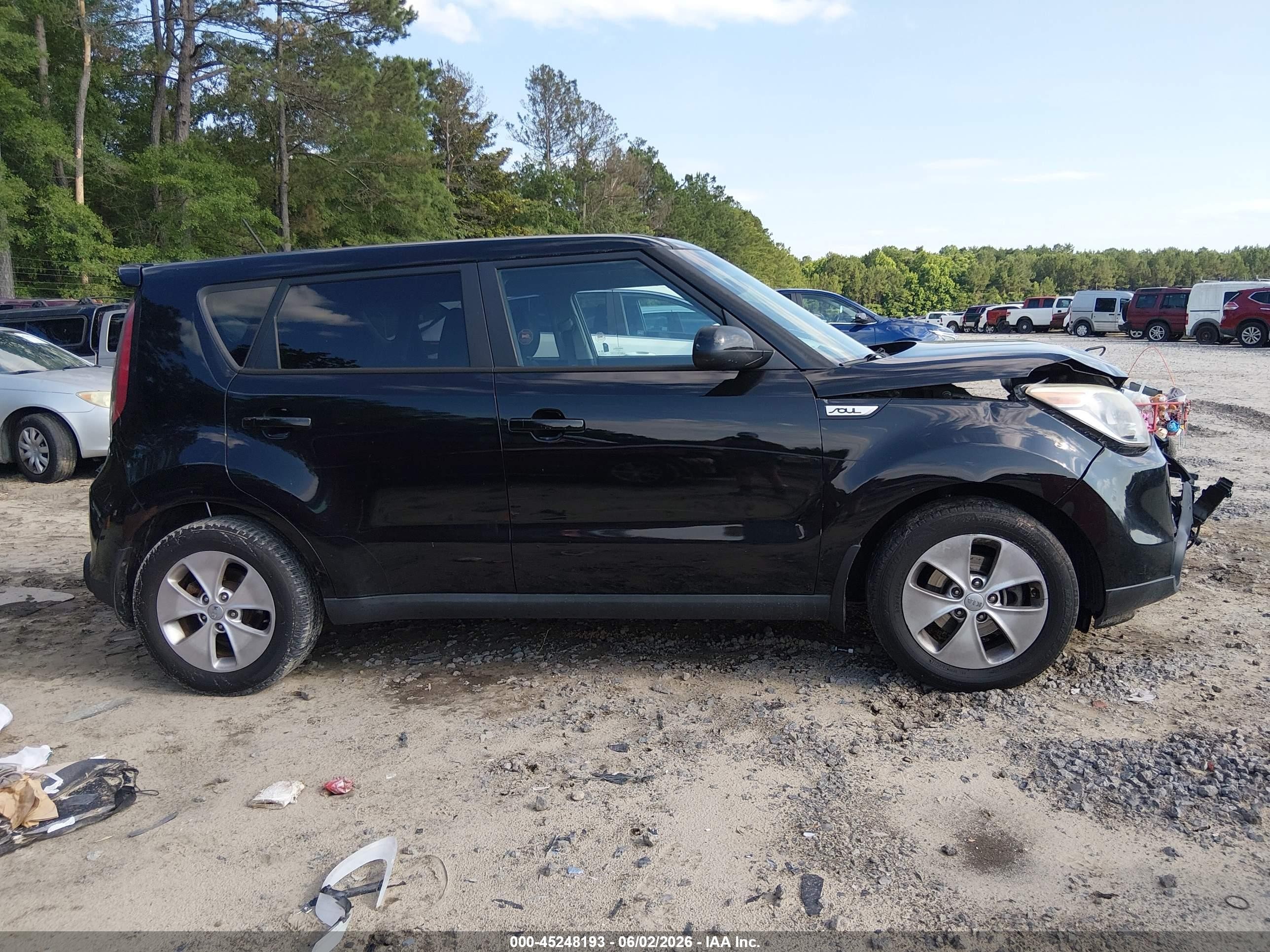 2015 Kia Soul   Black vin: KNDJN2A28F7218964