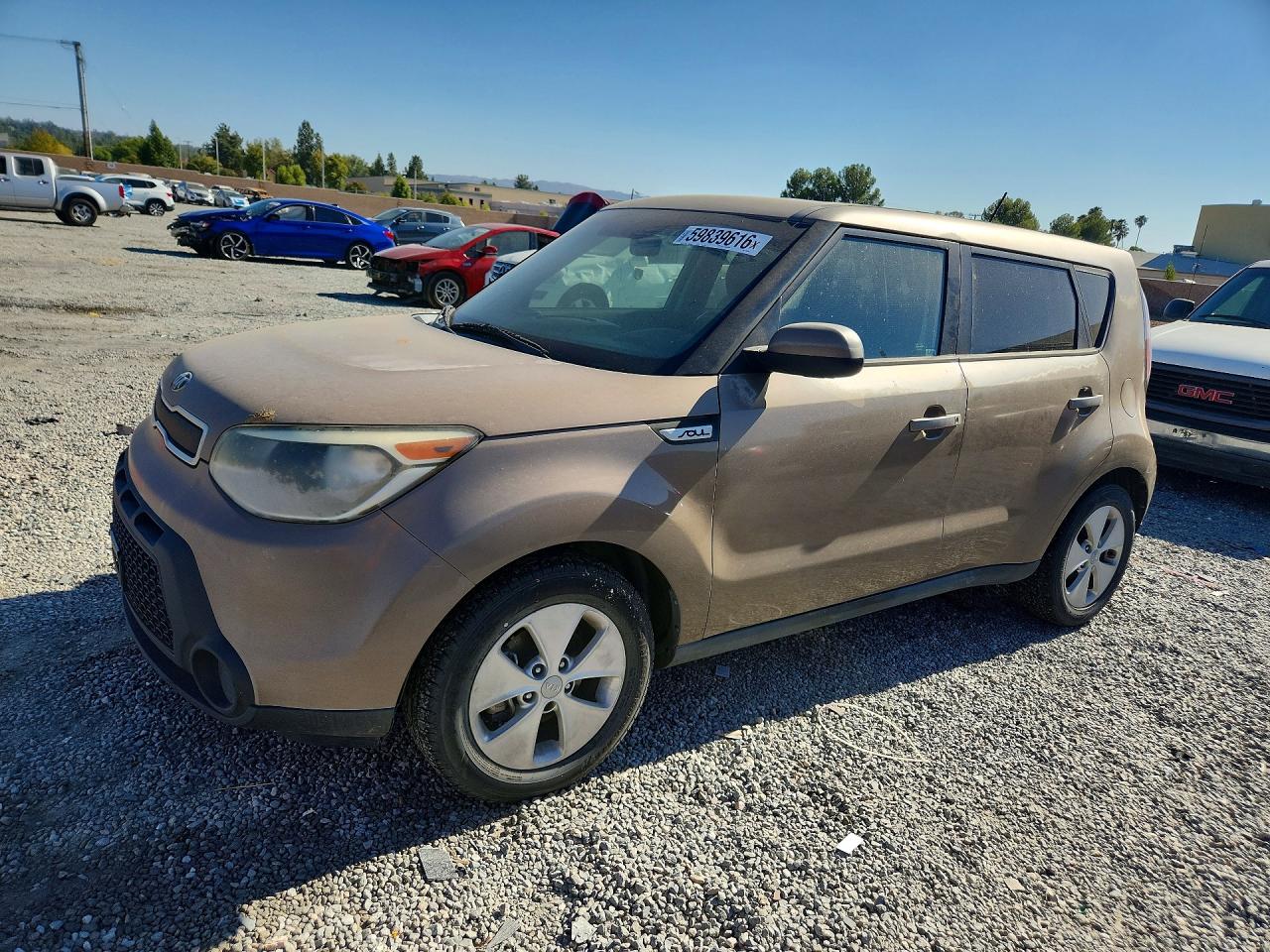 2015 Kia Soul Base Brown vin: KNDJN2A28F7219757