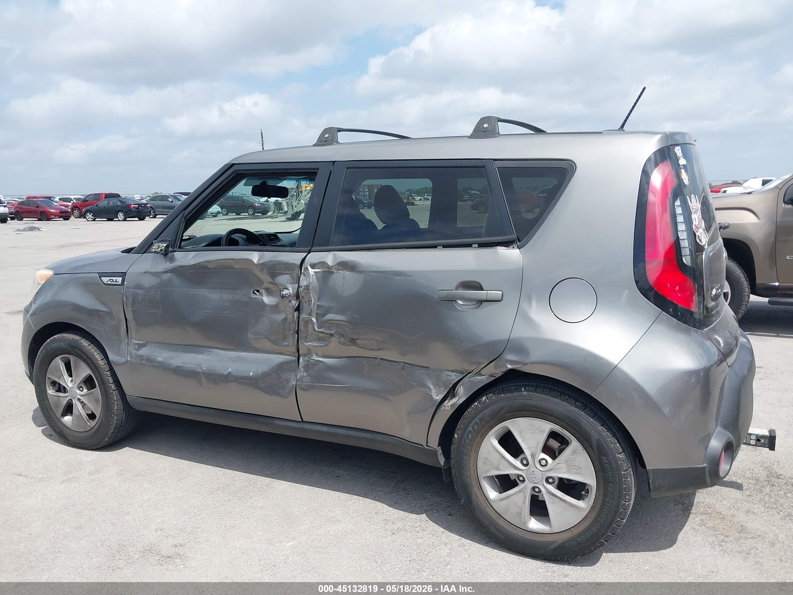 2015 Kia Soul   Gray vin: KNDJN2A28F7222514