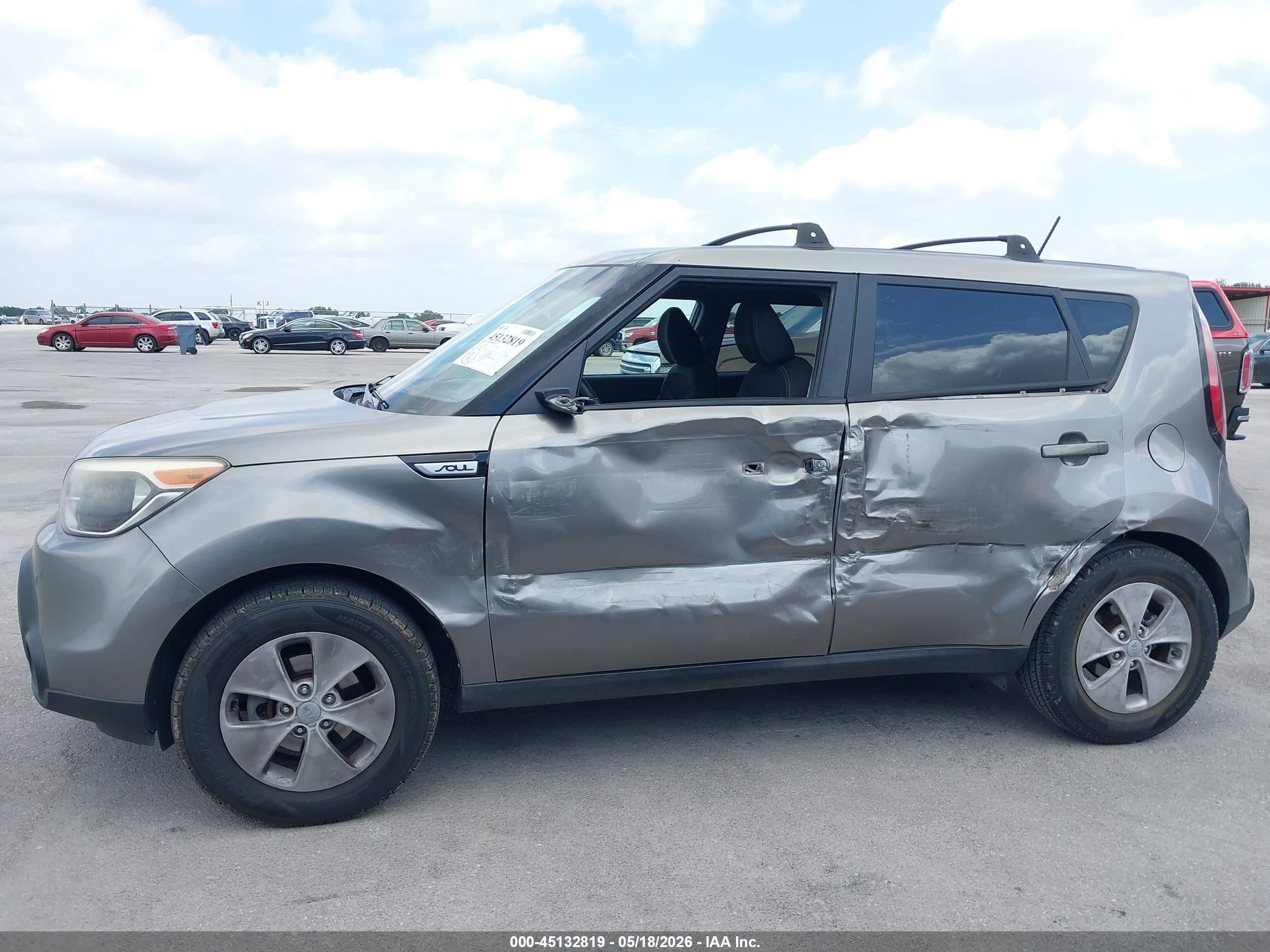 2015 Kia Soul   Gray vin: KNDJN2A28F7222514