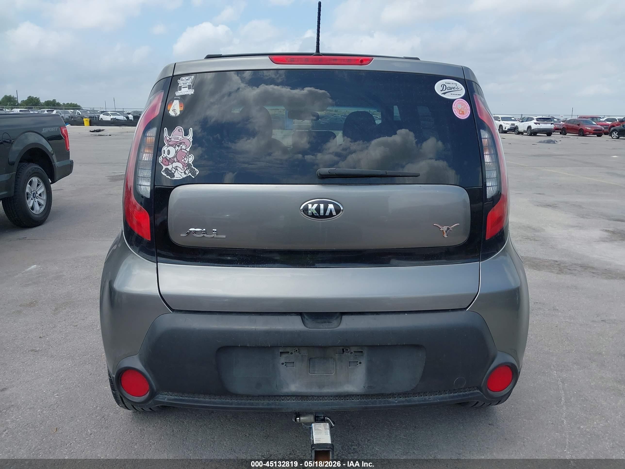 2015 Kia Soul   Gray vin: KNDJN2A28F7222514