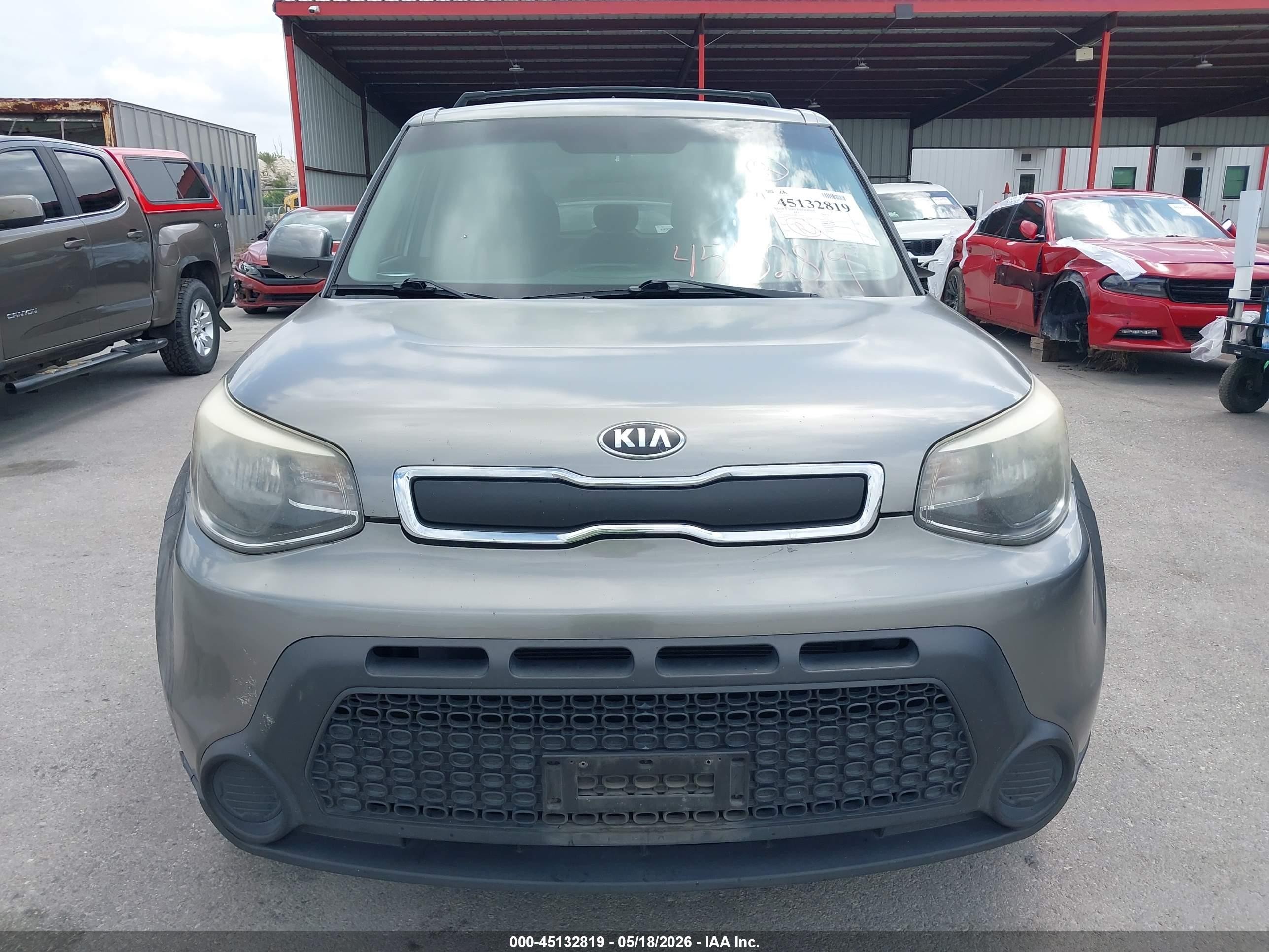 2015 Kia Soul   Gray vin: KNDJN2A28F7222514
