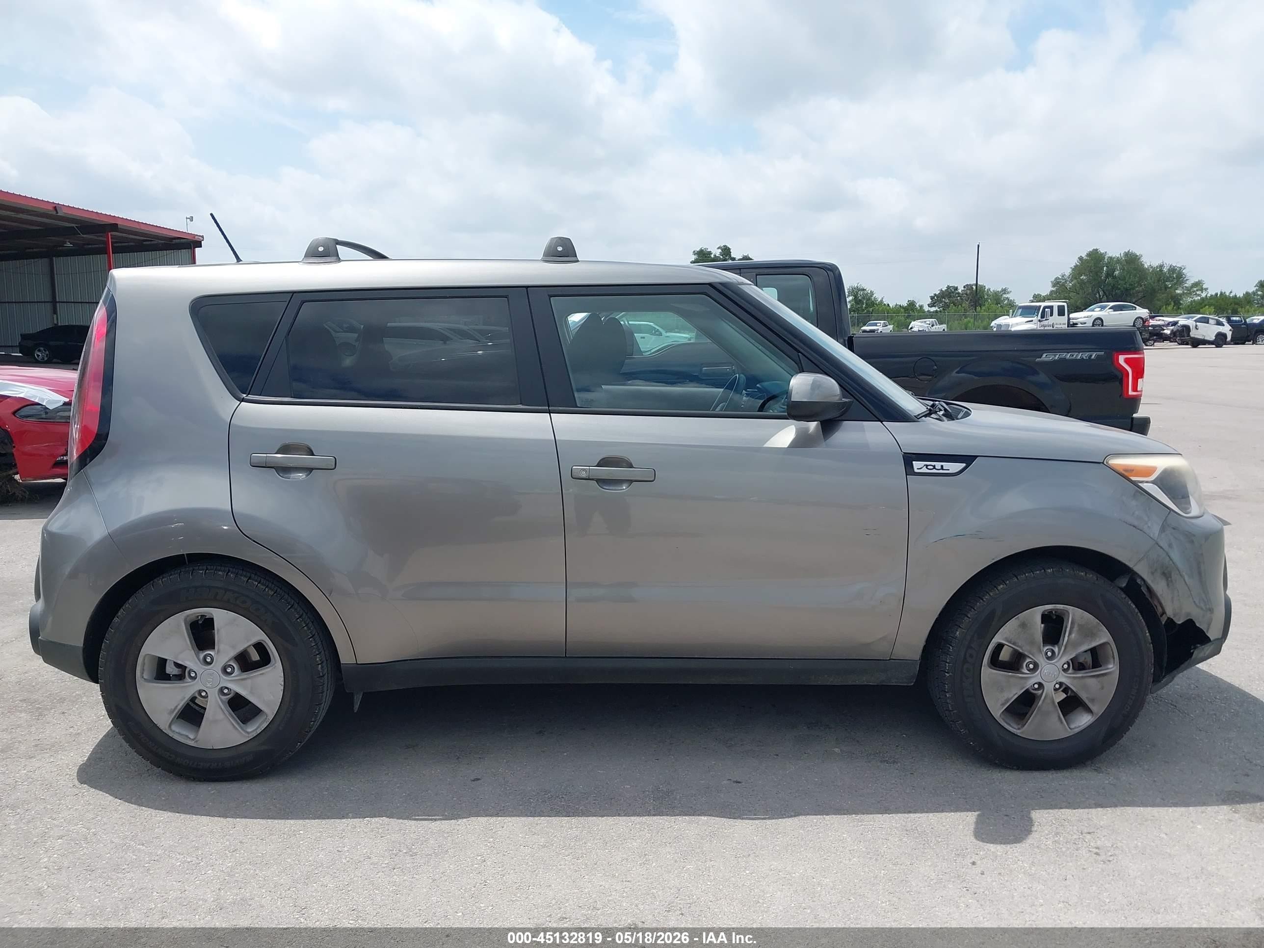 2015 Kia Soul   Gray vin: KNDJN2A28F7222514